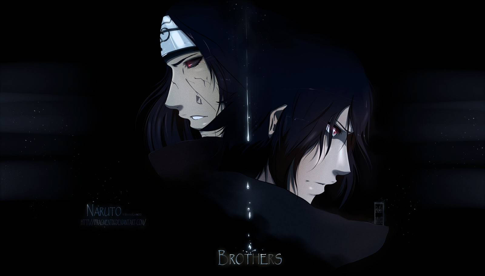 Ndugu Uchiha, Sasuke na Itachi Picha ya Ukuta
