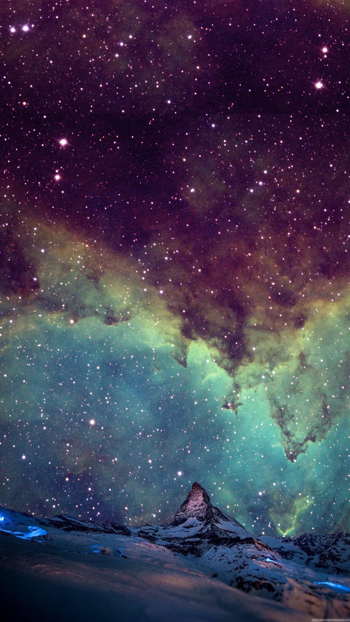 Nebula na Galaxy ya Simu Picha ya Ukuta
