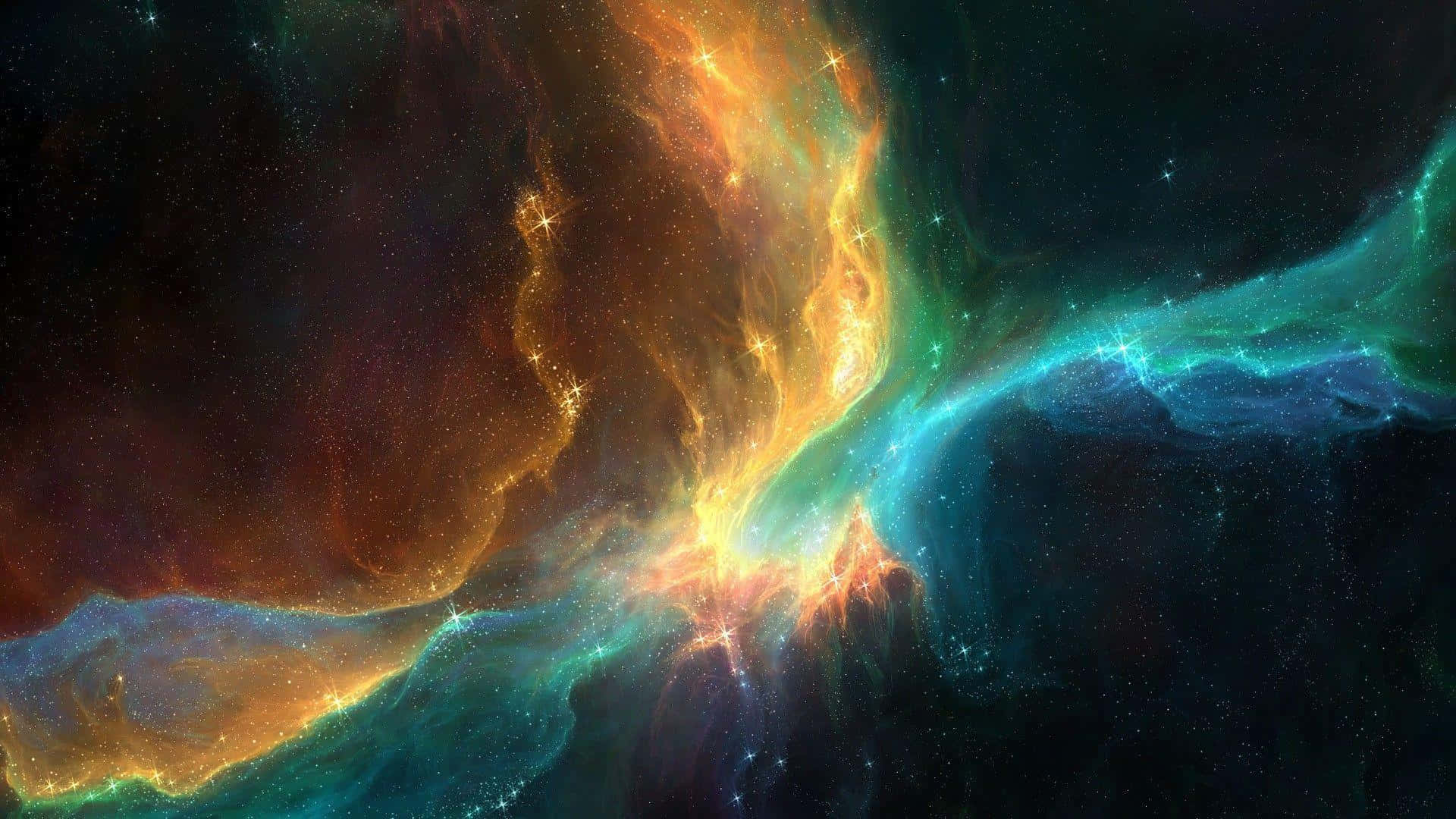 Nebula Nyeusi ya Ajabu katika Kina cha Anga Picha ya Ukuta