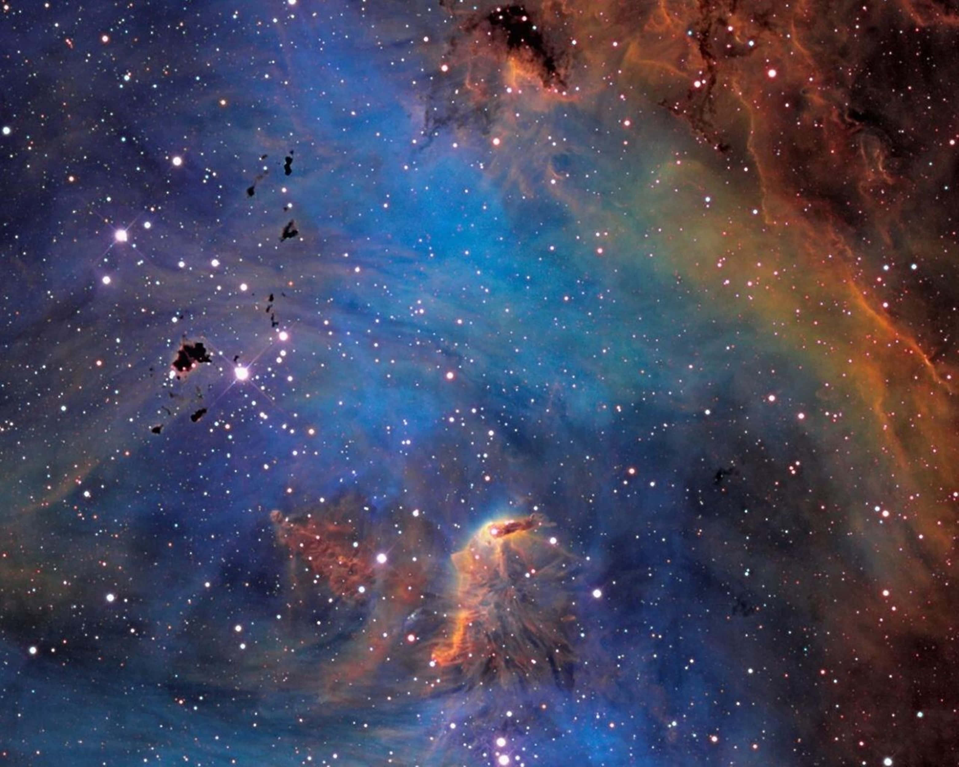 Nebula ya Kuku Inayokimbia 4K Picha ya Ukuta