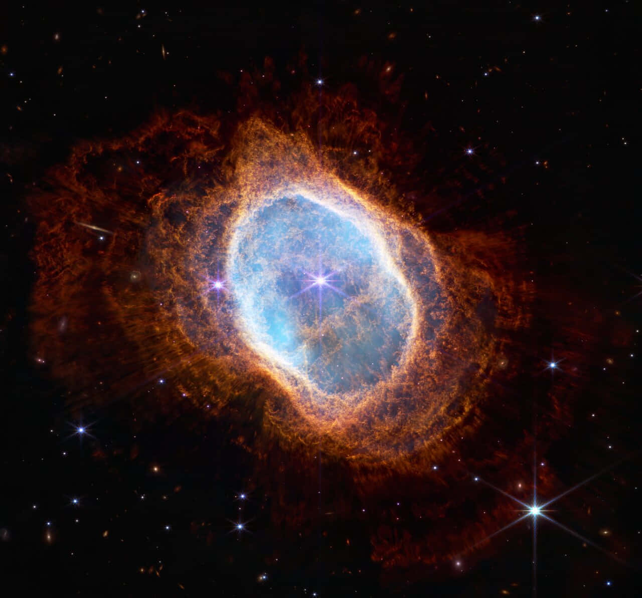 Nebula ya Pete ya Kusini Inayoonekana Picha ya Ukuta