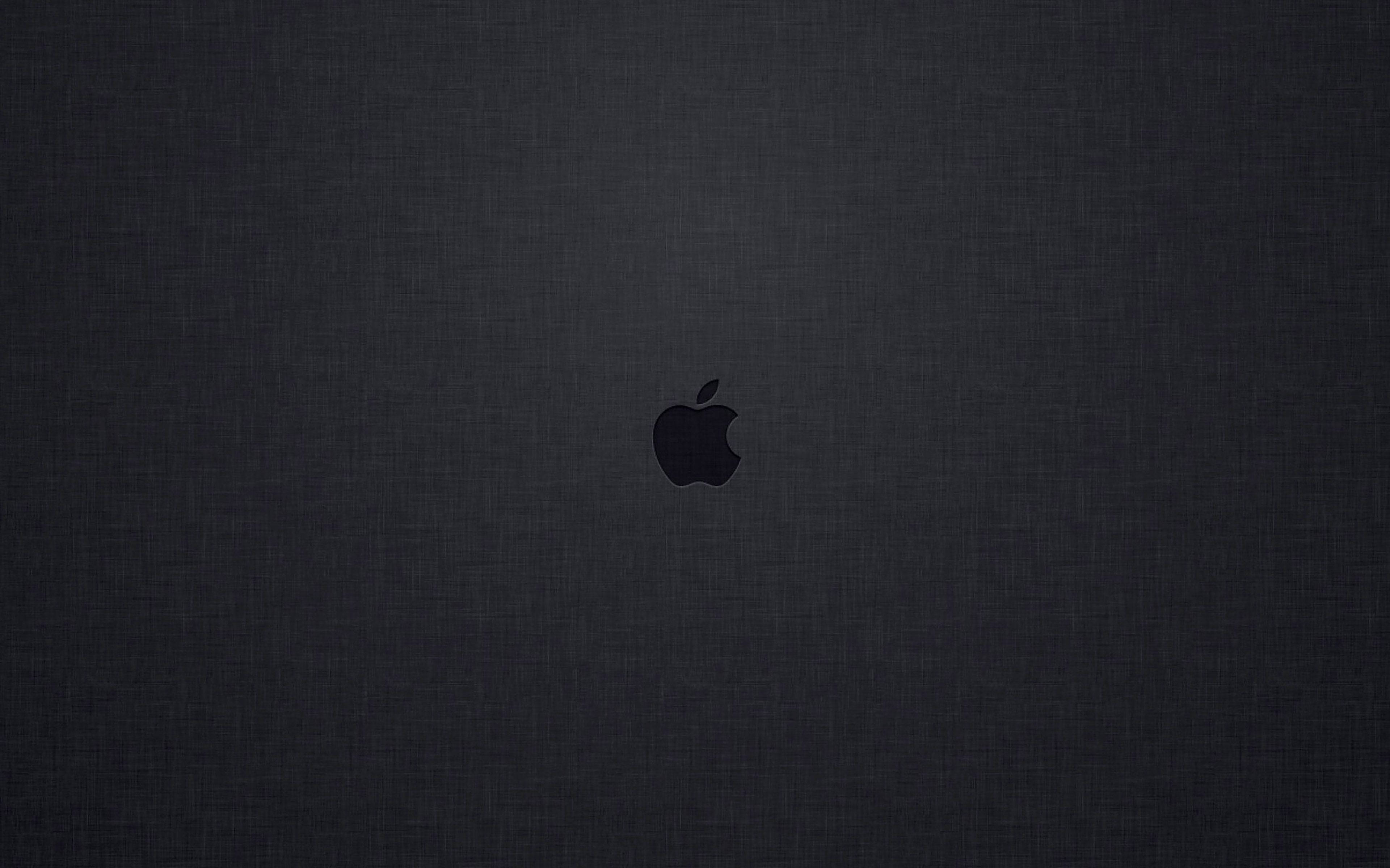 Nembo Ndogo ya Apple Mac Nyeusi Picha ya Ukuta