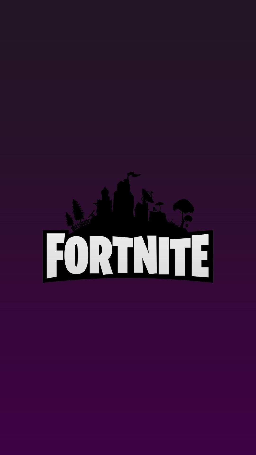 Nembo Ndogo ya Zambarau ya Fortnite Picha ya Ukuta