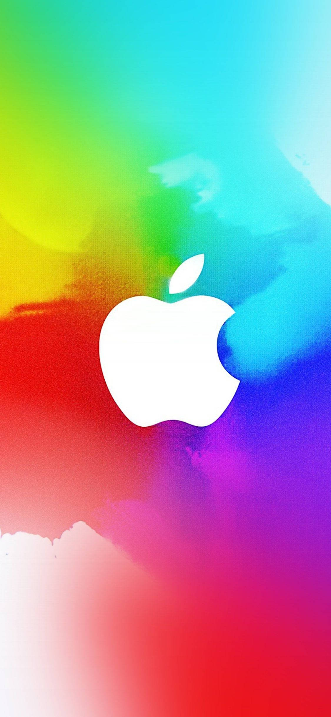 Nembo Nyeupe ya Kibatari ya Apple iPhone Picha ya Ukuta