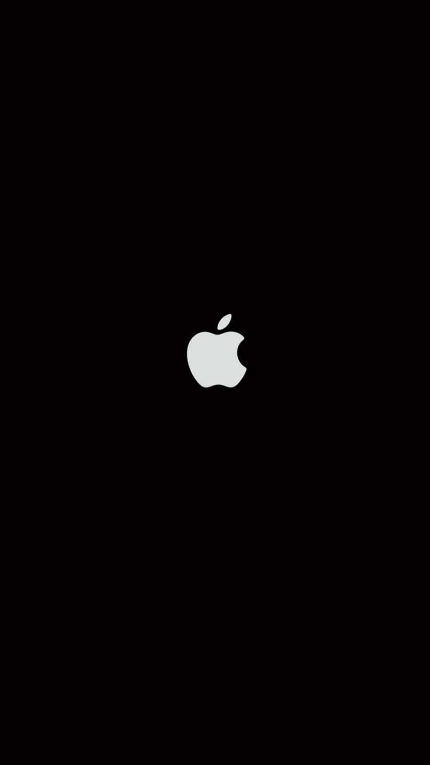 Nembo Nyeusi ya Apple kwa iPhone Picha ya Ukuta