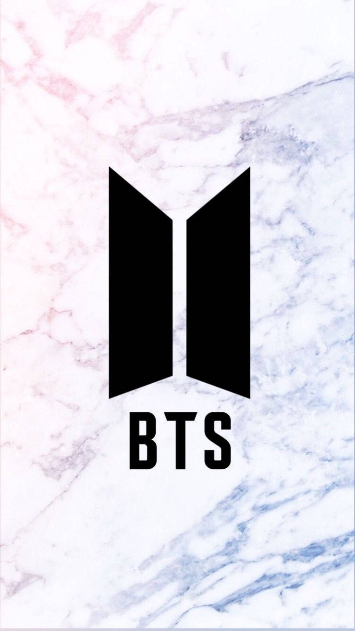 Nembo Nyeusi ya BTS Iliyorahisishwa Picha ya Ukuta