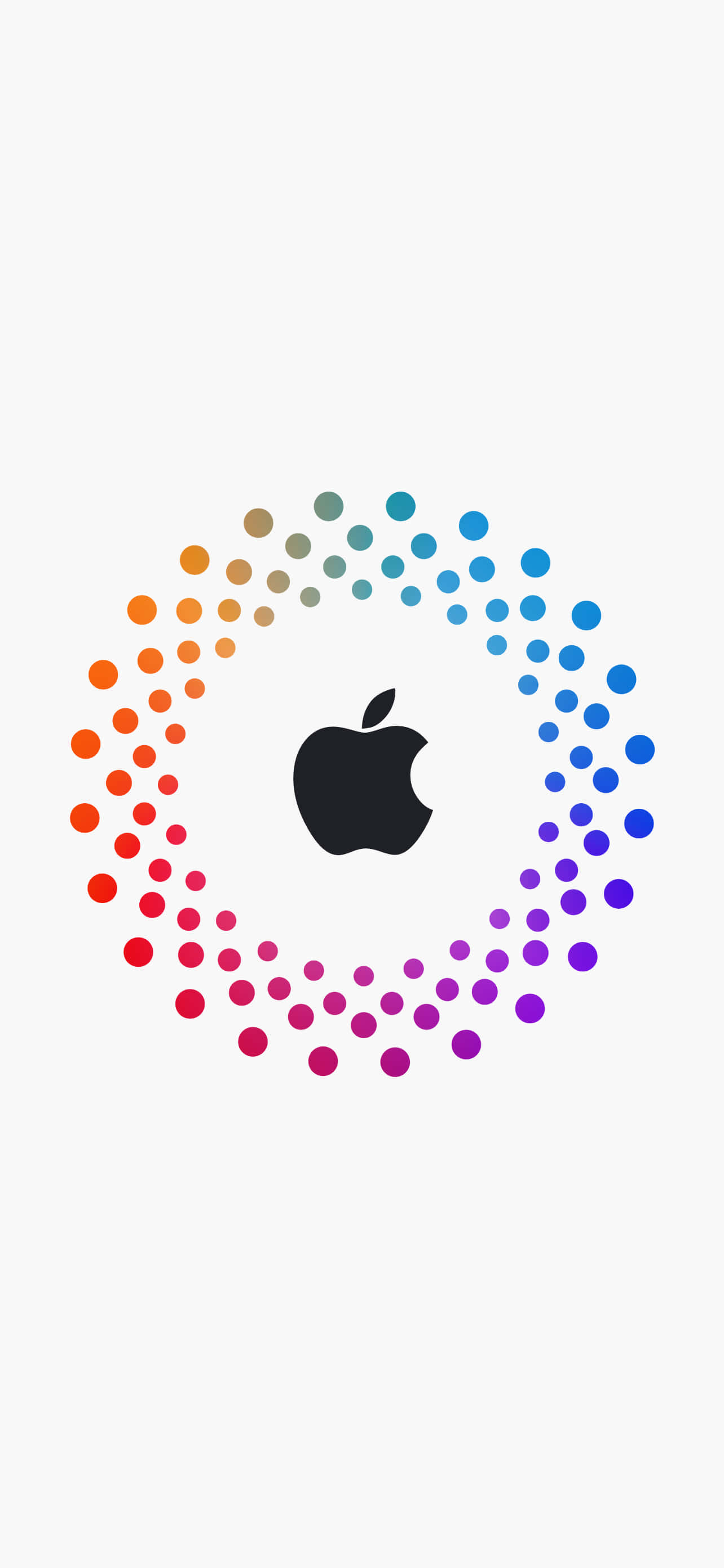 Nembo Nyeusi yenye Dots za Kipekee Apple HD iPhone Picha ya Ukuta