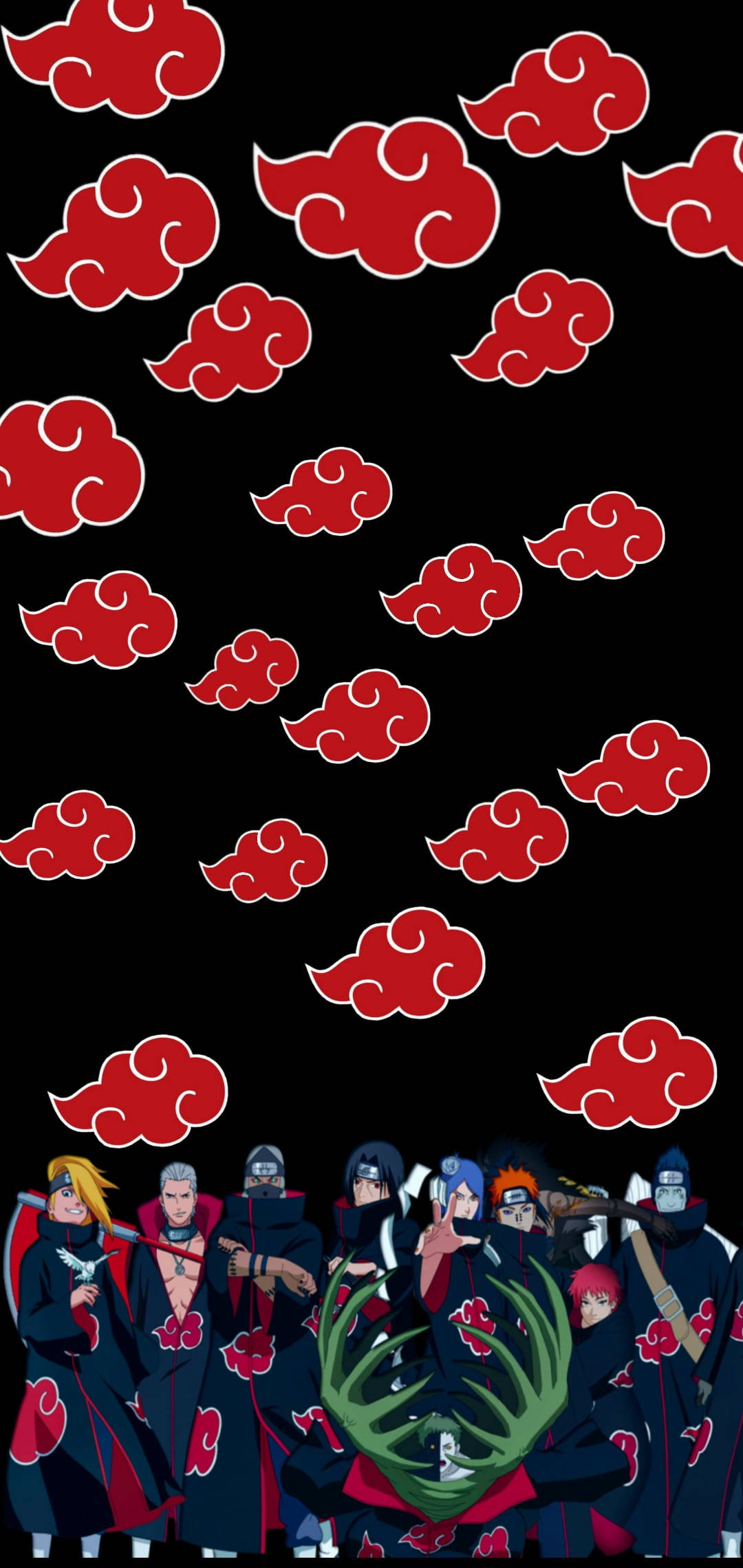 Nembo ya Akatsuki Kabila la Shinobi Picha ya Ukuta