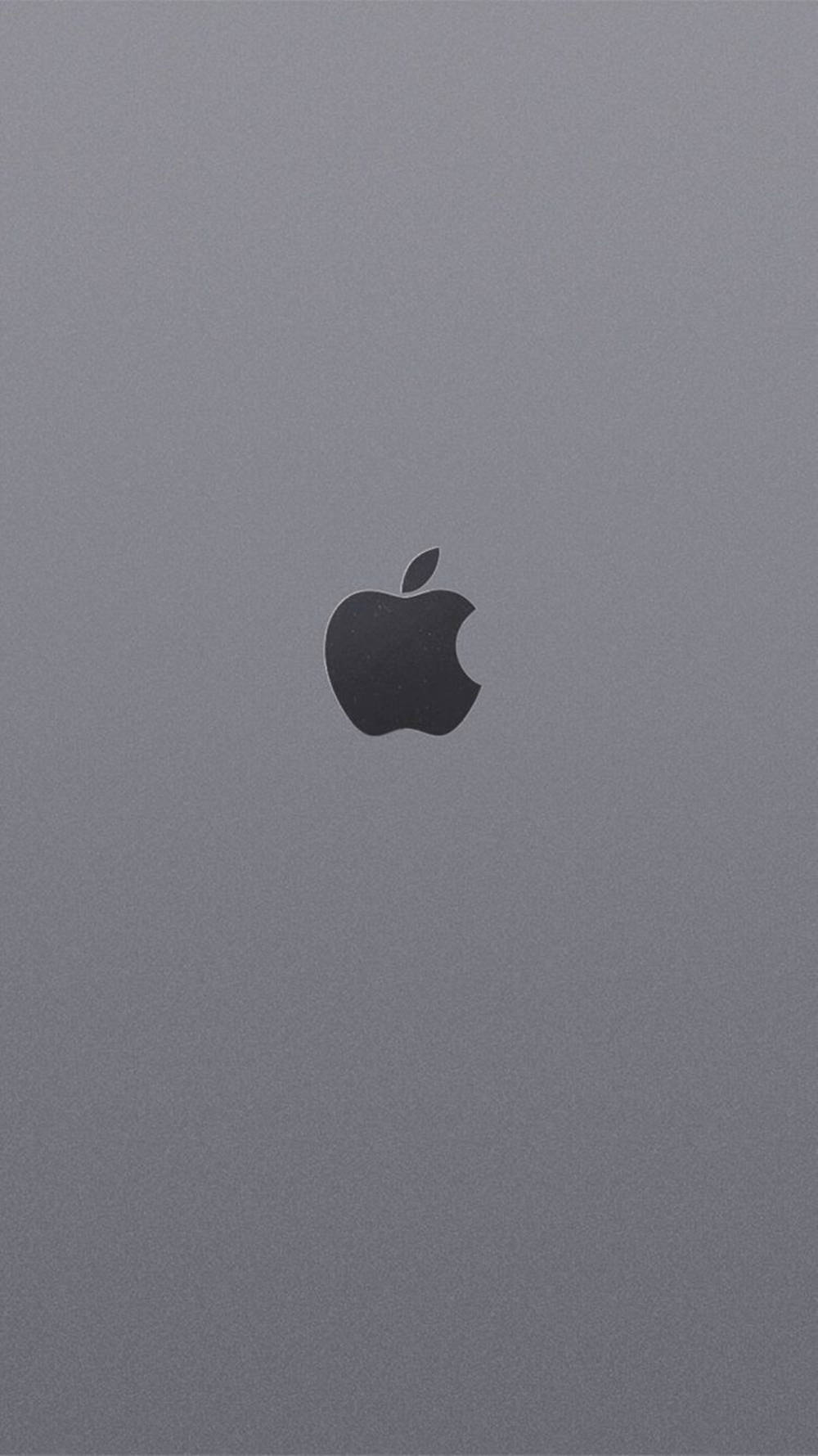 Nembo ya Apple kwenye iPhone ya Kijivu Picha ya Ukuta