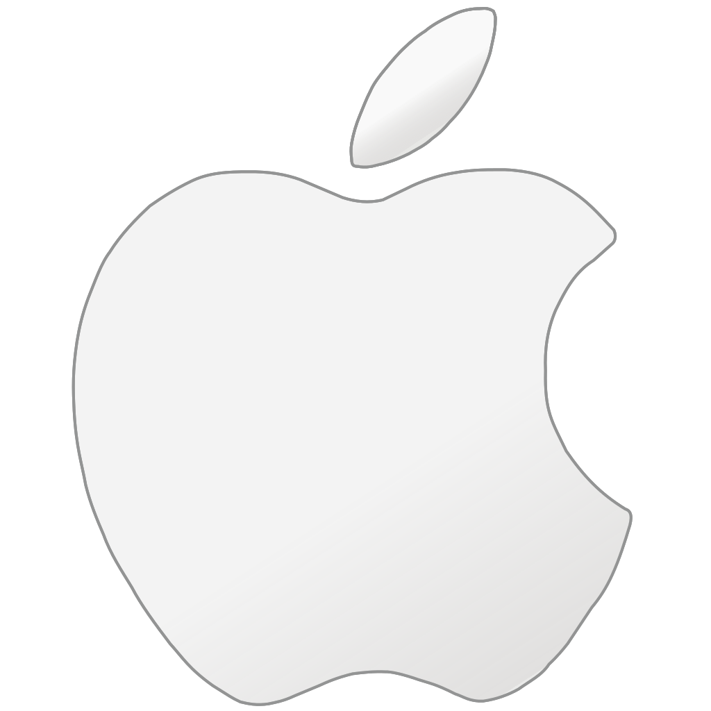 Nembo ya Apple ya Fedha kwenye Mandharinyuma ya Kijani Kibichi Picha ya Ukuta
