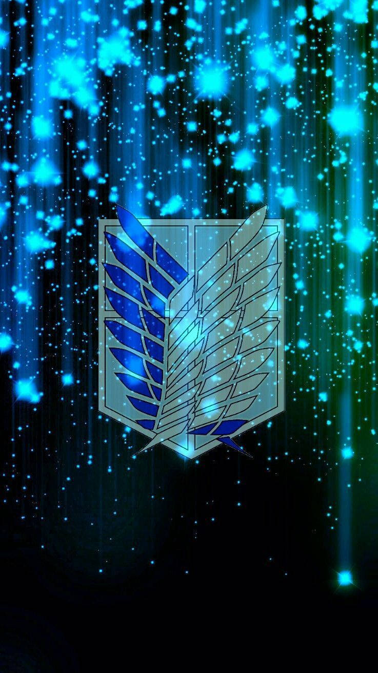 Nembo ya Attack on Titan Inayong'aa Picha ya Ukuta