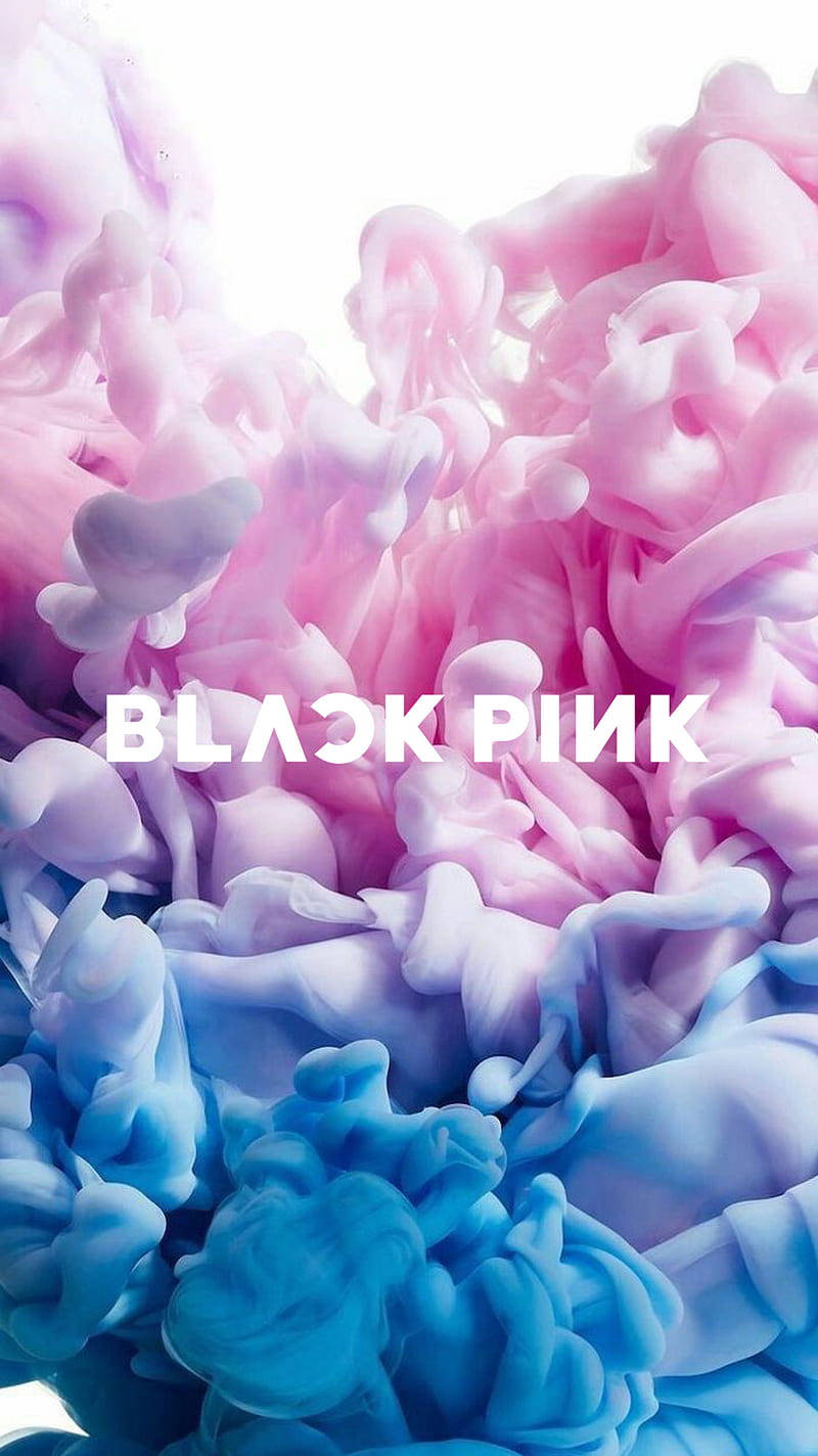 Nembo ya Blackpink Sanaa ya Moshi ya Rangi Zisizo na Nguvu Picha ya Ukuta