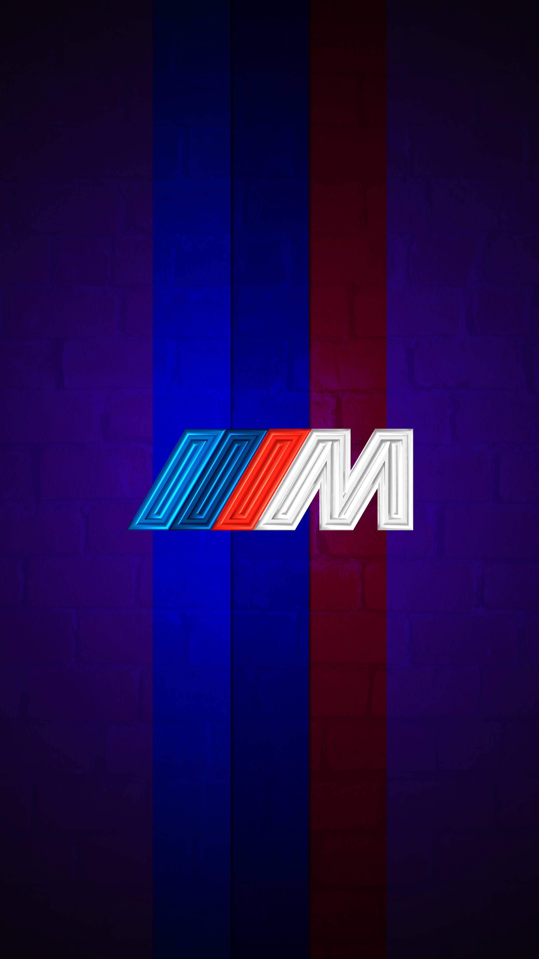 Nembo ya BMW M ya Zambarau na Michirizi Picha ya Ukuta