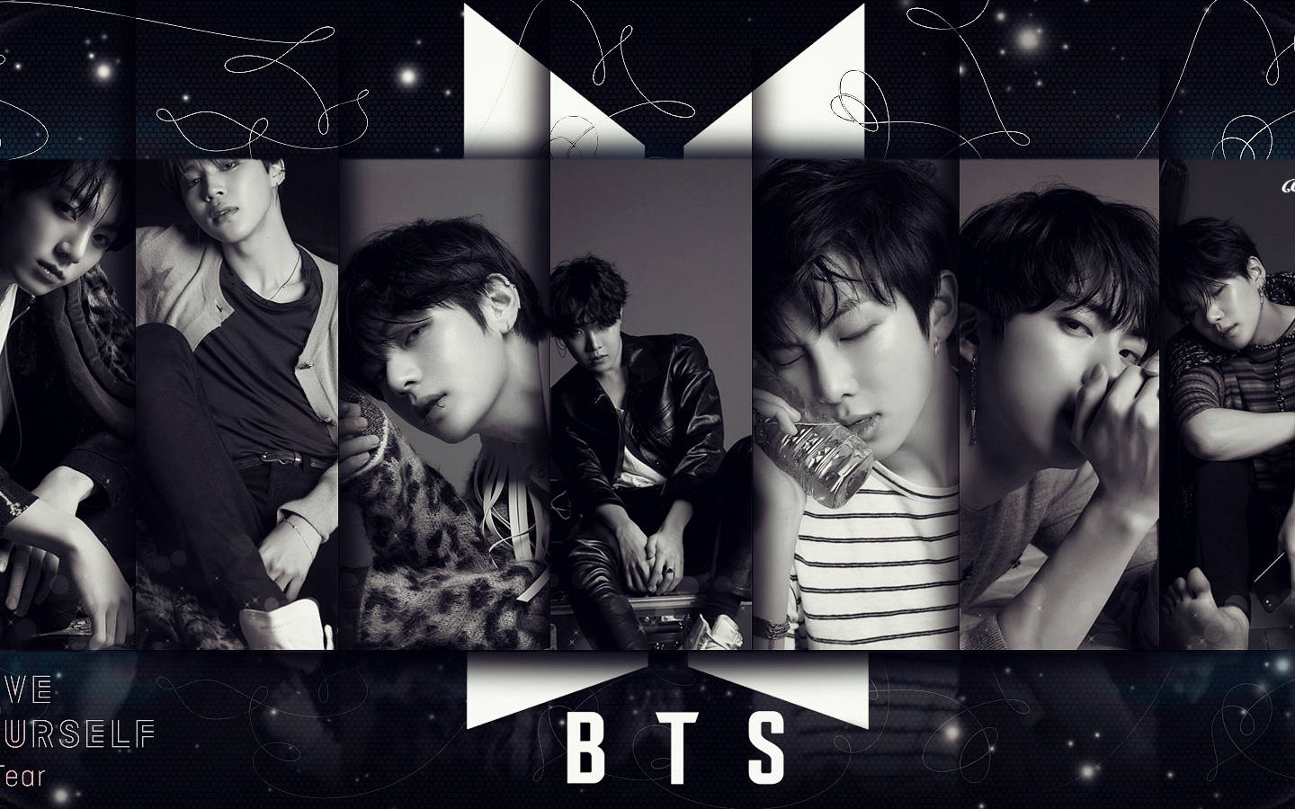 Nembo ya BTS kwenye Love Yourself Tear Picha ya Ukuta
