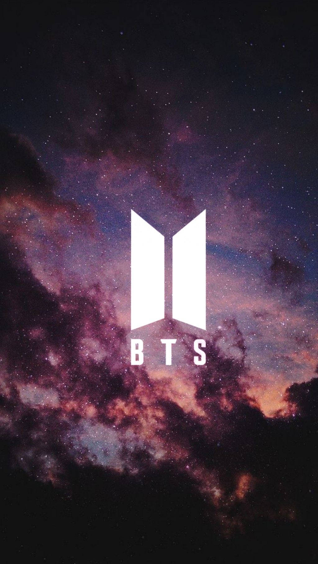 Nembo ya BTS Usiku Picha ya Ukuta