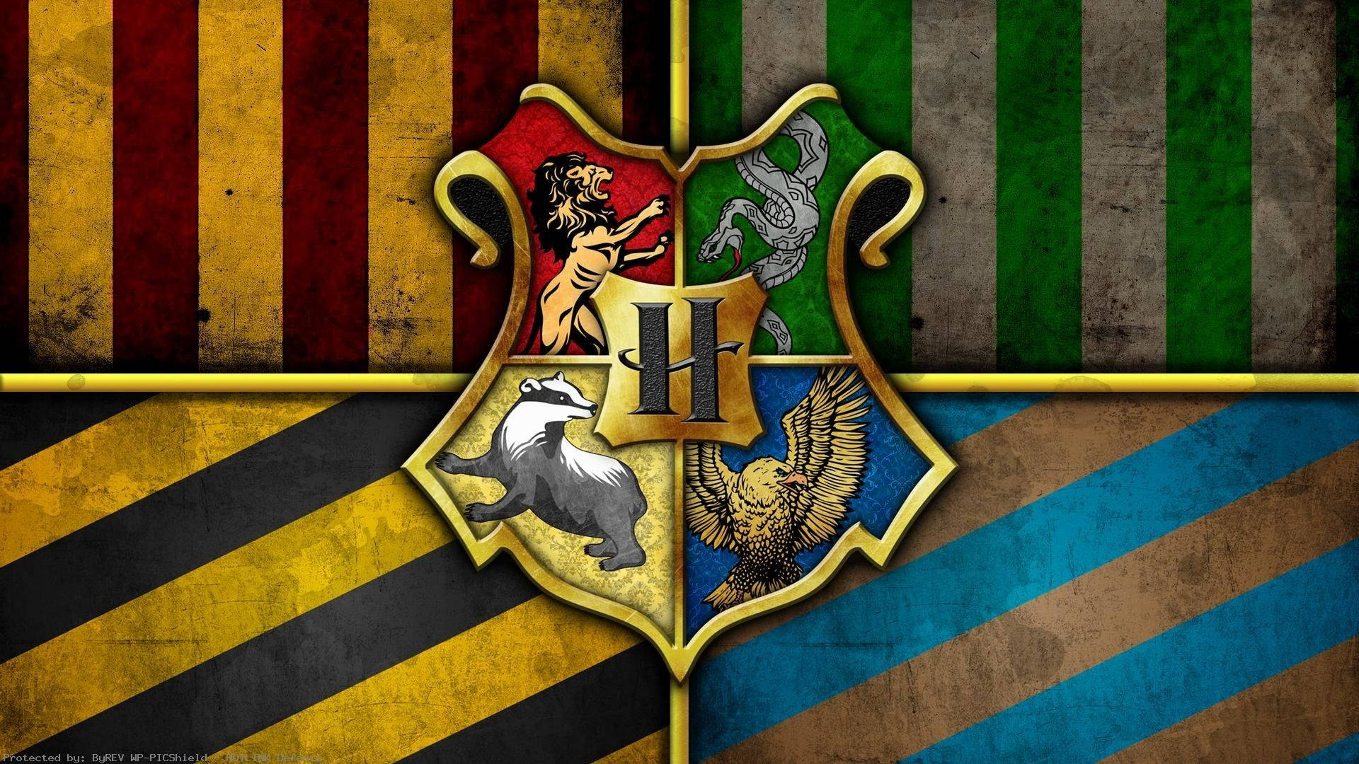 Nembo ya Dhahabu ya Nyumba Harry Potter Laptop Picha ya Ukuta