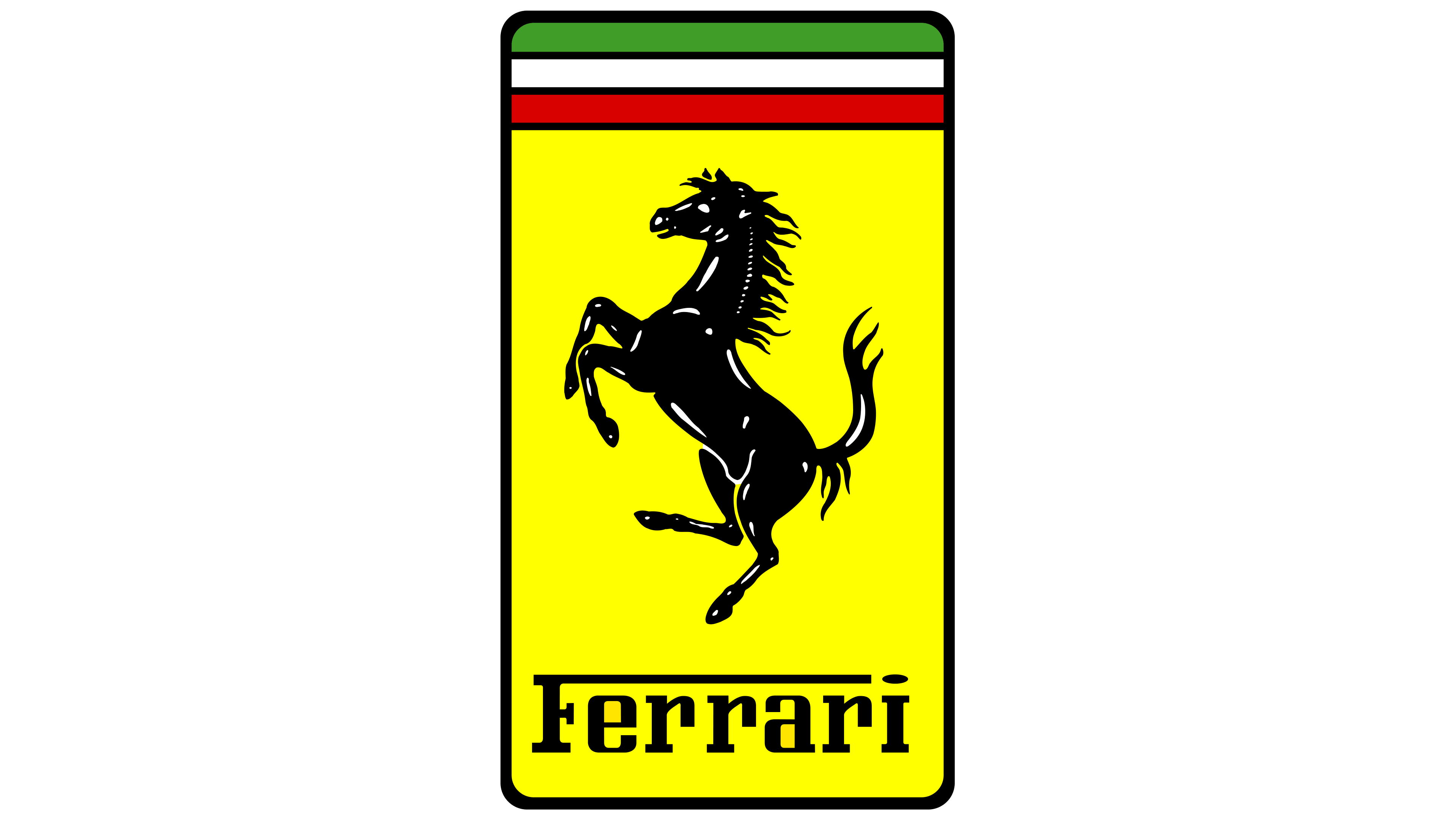 Nembo ya Ferrari yenye Farasi Anayeruka Picha ya Ukuta
