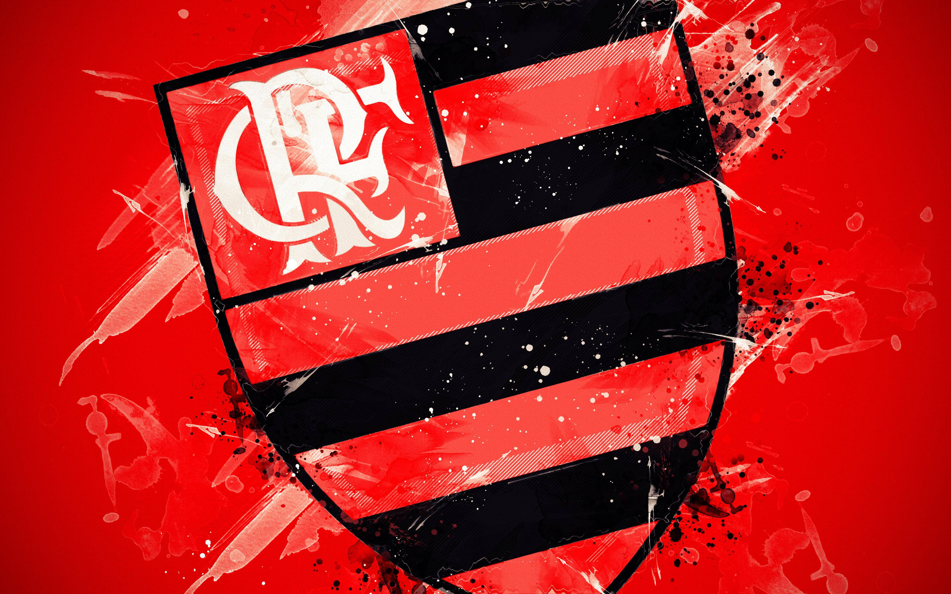 Nembo ya Flamengo FC Iliyochafuka Picha ya Ukuta