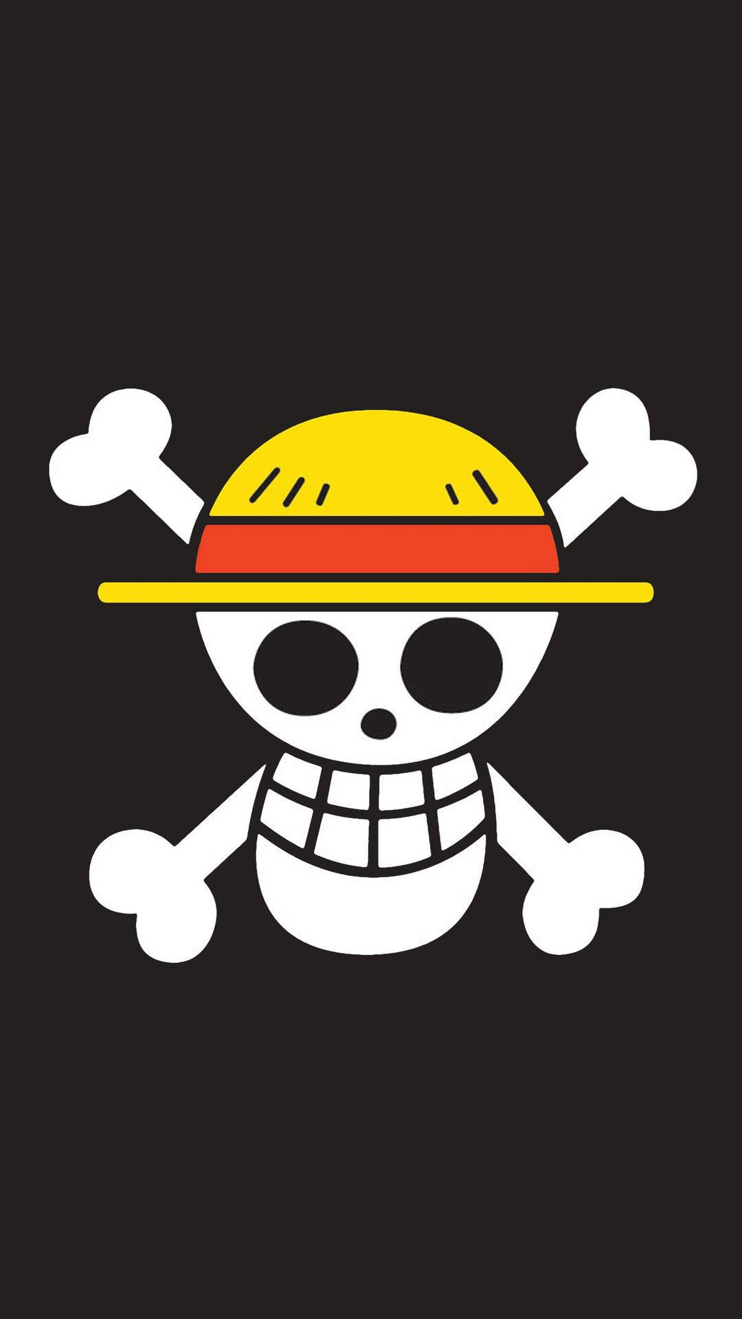 Nembo ya Fuvu la Kichwa One Piece iPhone Picha ya Ukuta