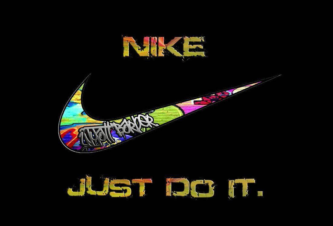 Nembo ya Graffiti ya Nike Baridi Picha ya Ukuta