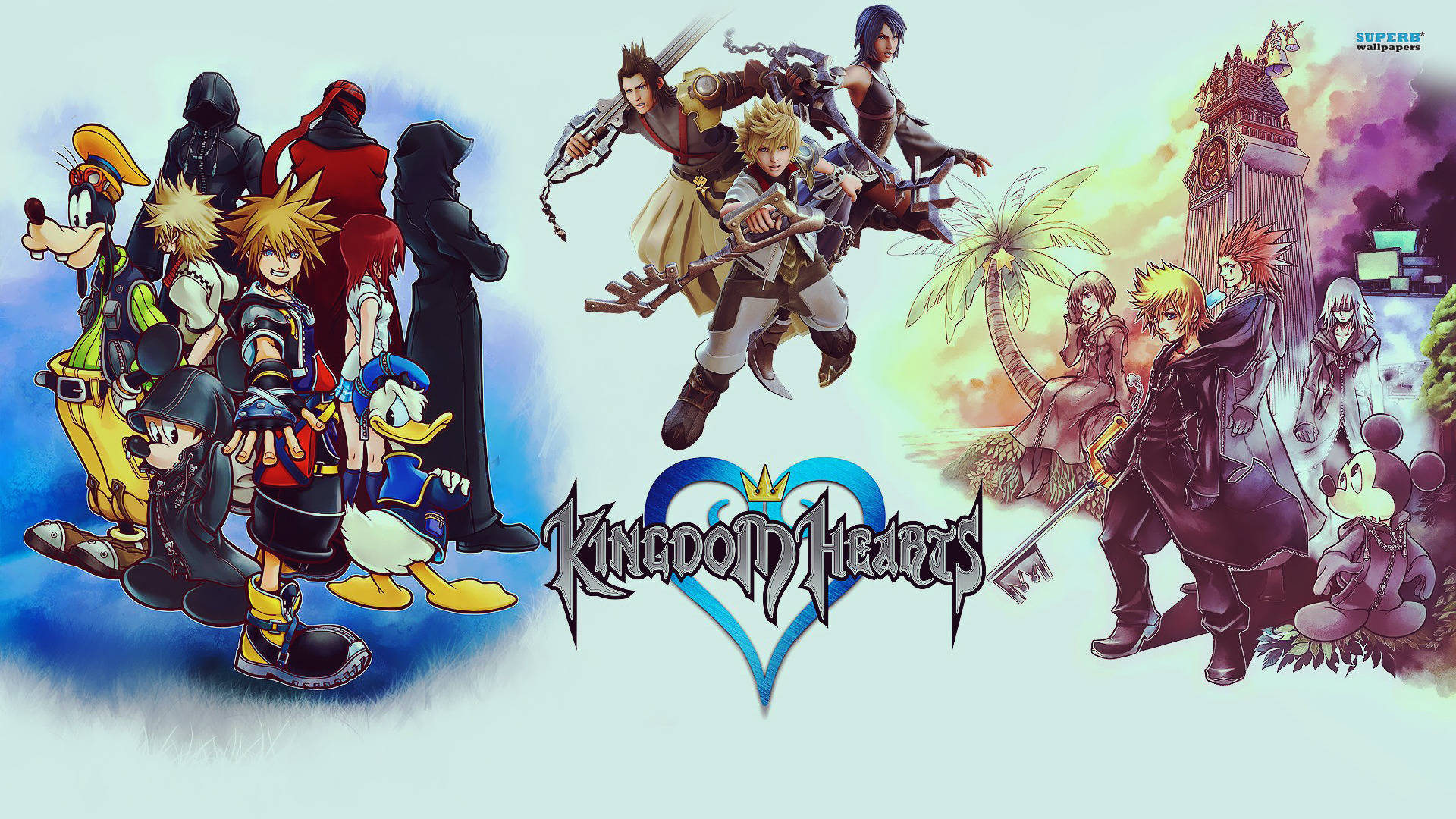 Nembo ya Kuvutia ya Kingdom Hearts Picha ya Ukuta