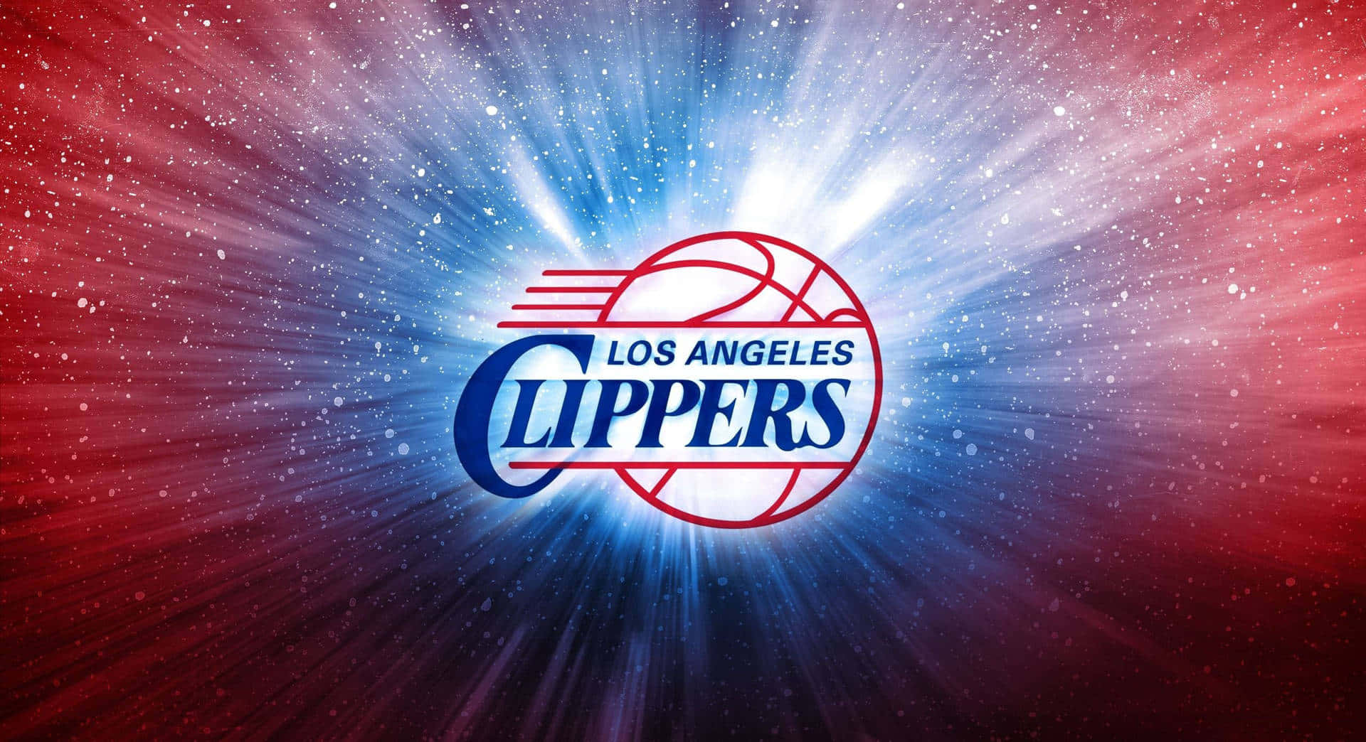 Nembo ya LA Clippers Ikiangazwa Dhidi ya Galaksi Yenye Nyota Picha ya Ukuta