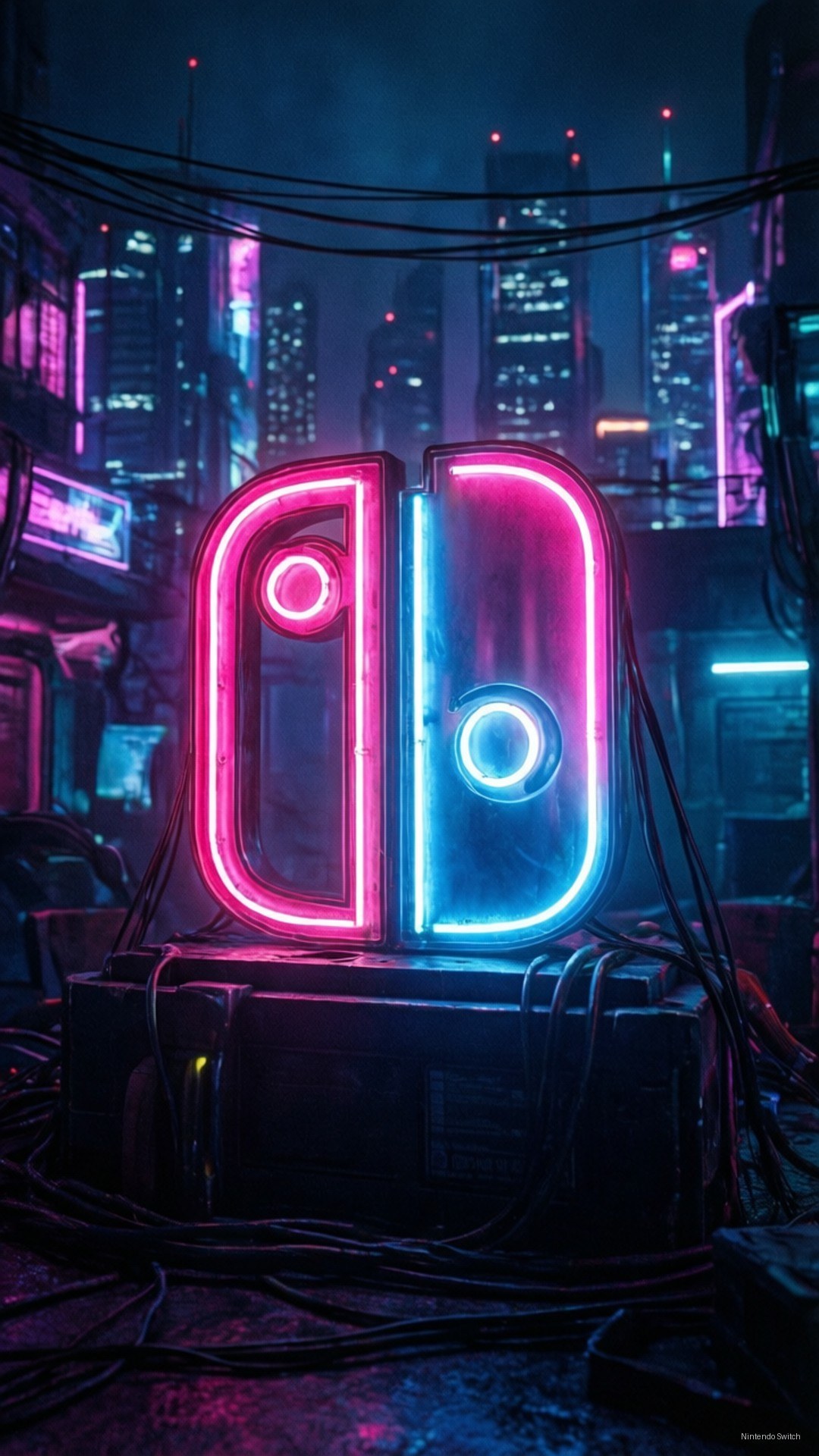 Nembo ya Neon ya Switch Picha ya Ukuta