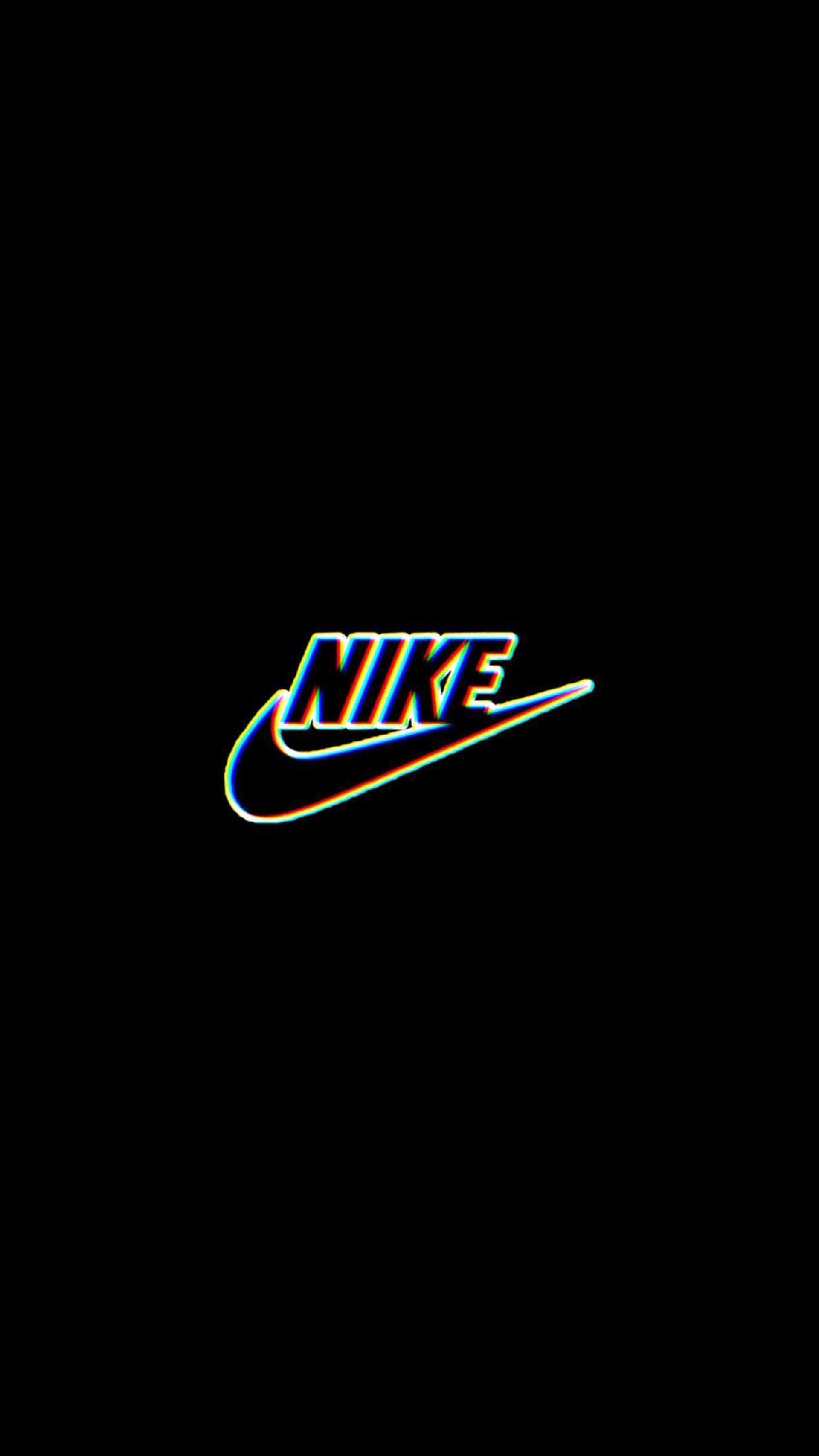 Nembo ya Nike yenye Mtindo wa Kisasa wa Giza Picha ya Ukuta