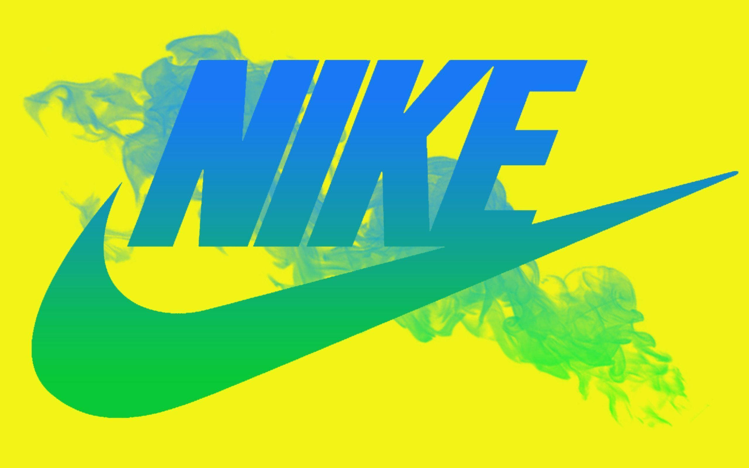 Nembo ya Nike yenye Gradient ya Kuvutia Picha ya Ukuta