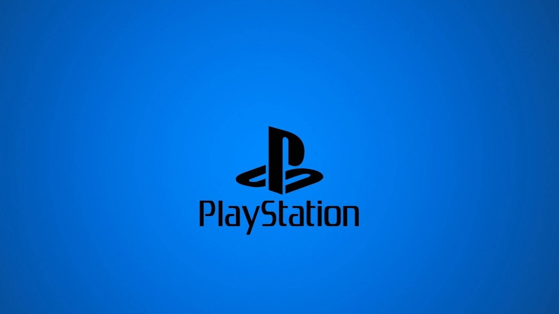 Nembo ya PS4 ya Bluu ya Neon Picha ya Ukuta
