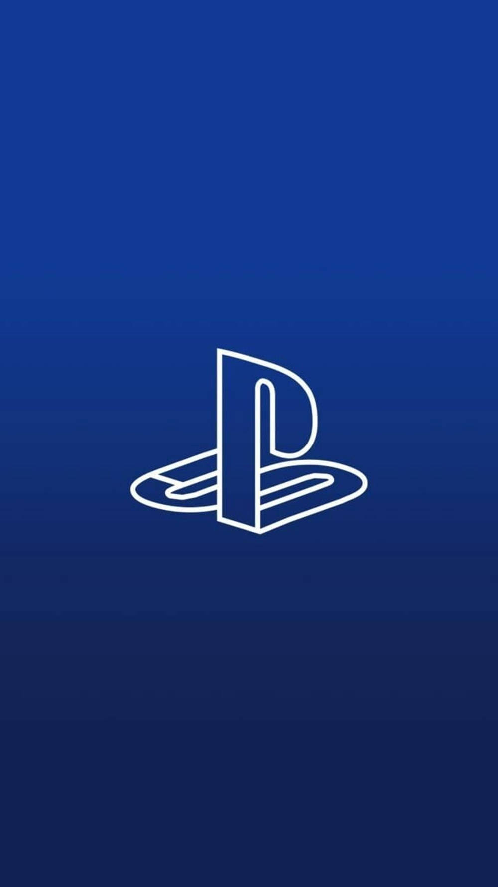 Nembo ya PS4 ya 3D ya Bluu Picha ya Ukuta