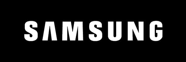 Nembo ya Samsung kwenye Mandharinyuma Nyeusi Picha ya Ukuta