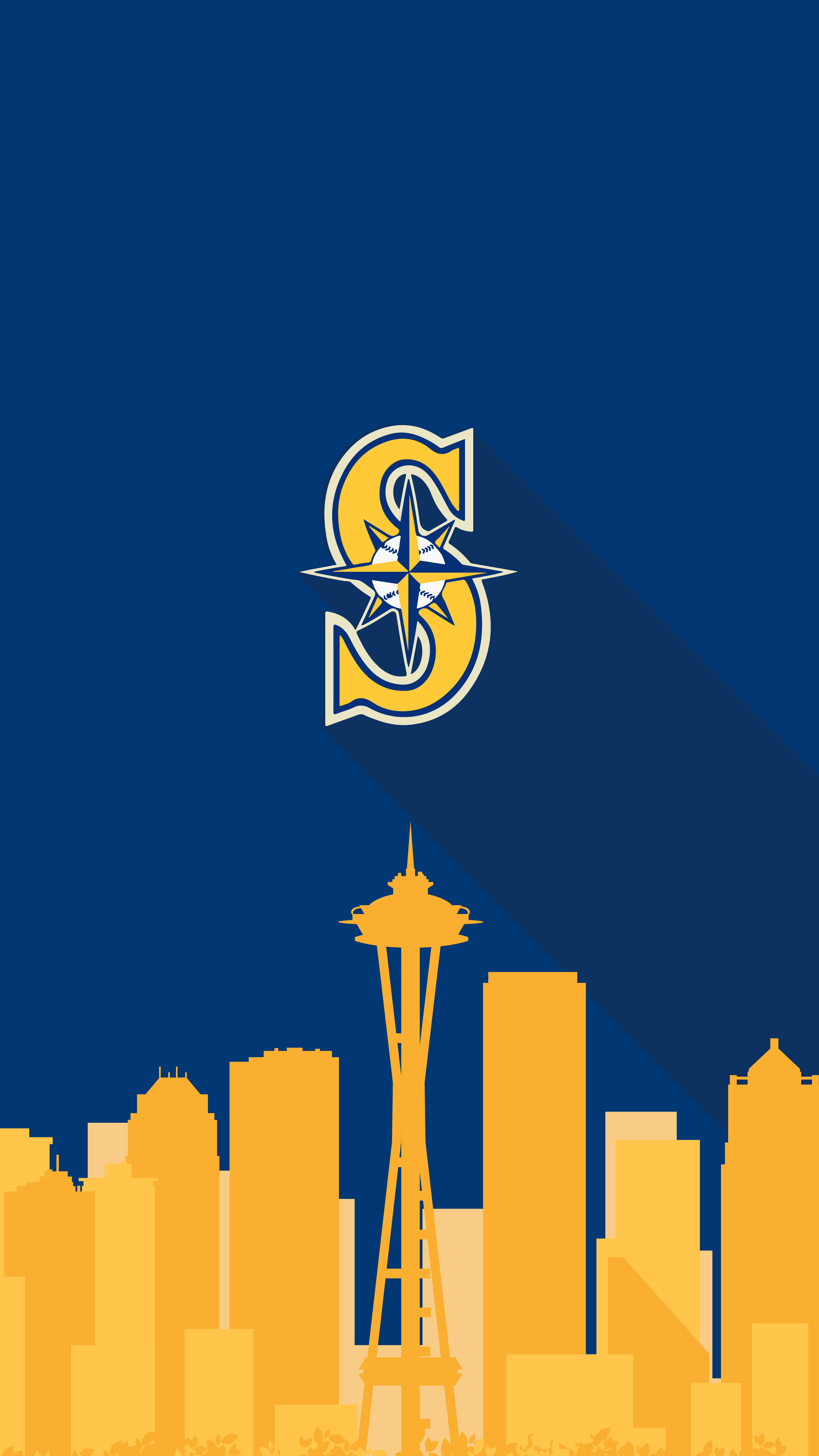 Nembo ya Sanaa ya Vekta ya Seattle Mariners Picha ya Ukuta