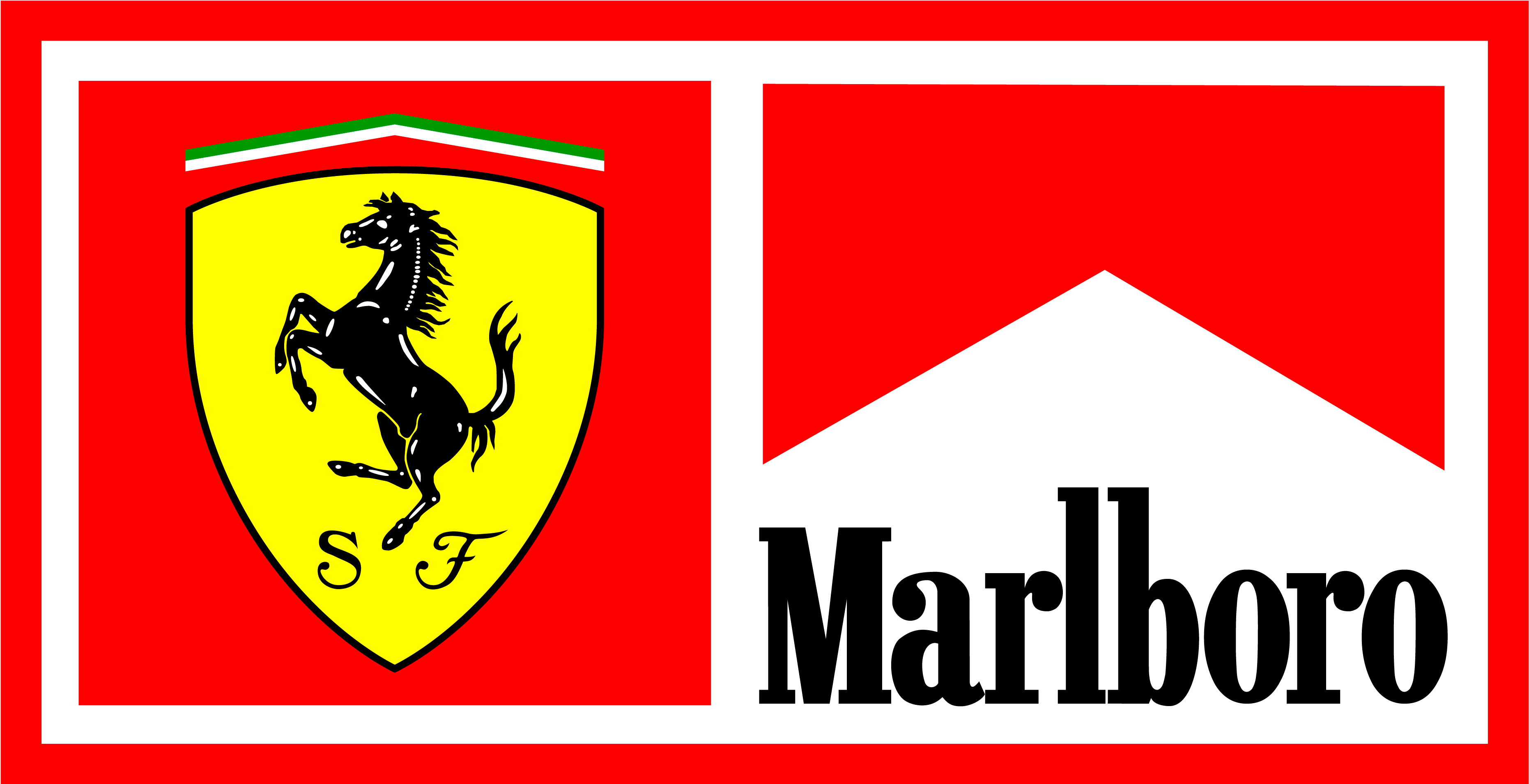 Nembo za Ferrari na Marlboro Picha ya Ukuta