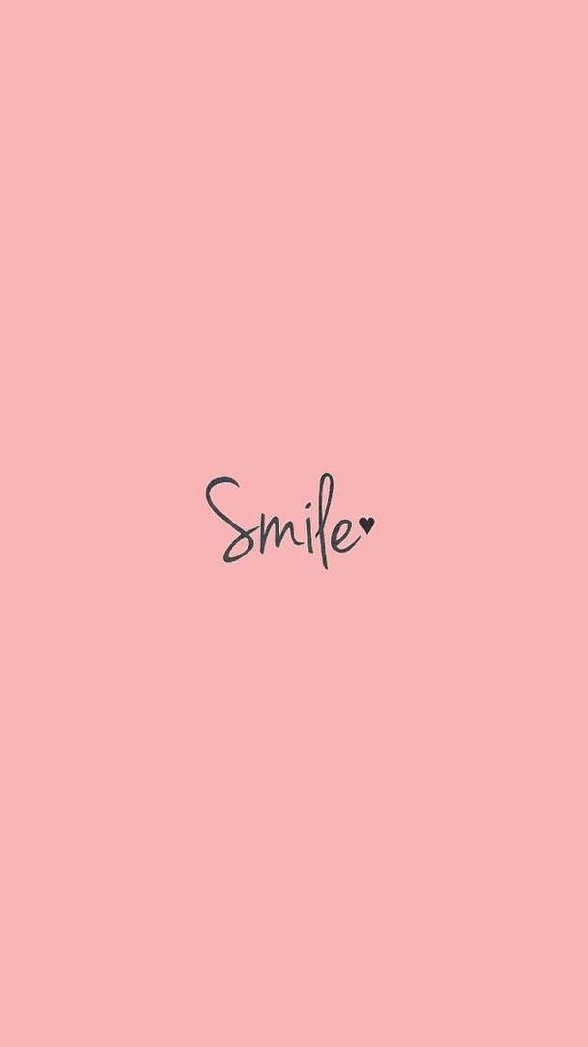 Neno la Kiaesthetic la Smile Picha ya Ukuta