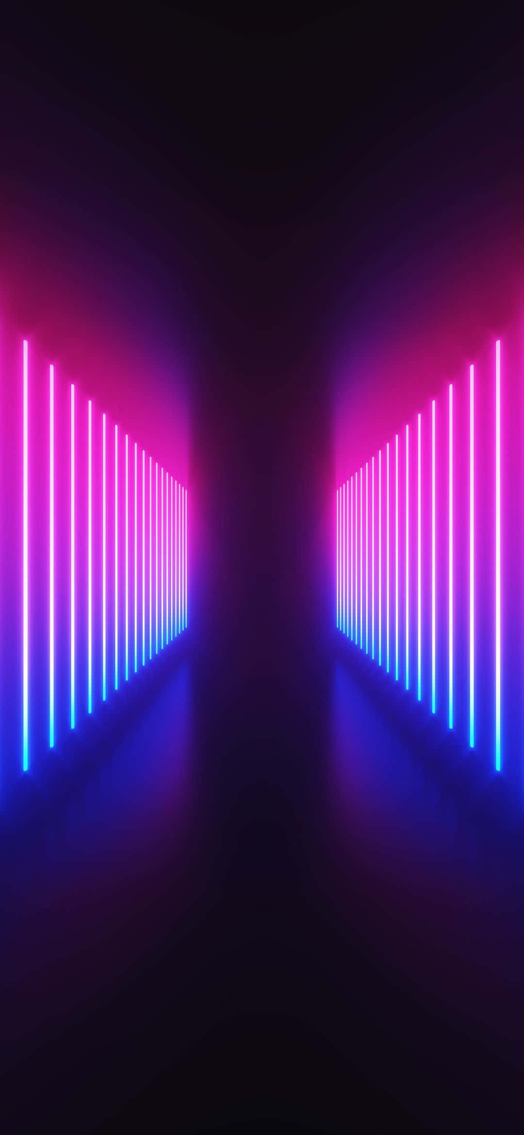 Neon Gradient Futuristic Sci-fi Path Picture Picha ya Ukuta