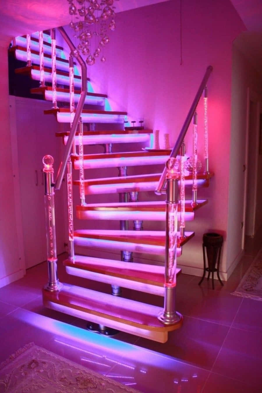 Neon Pinki Inayong'aa Inabadilisha Mwonekano Wowote Picha ya Ukuta