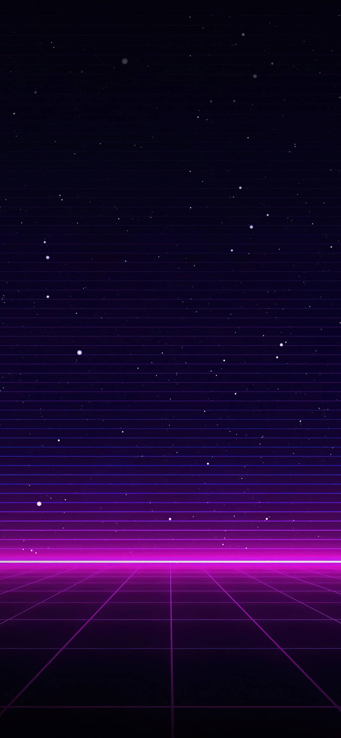 Neon Purple iPhone Galaxy Stripes Picha ya Ukuta