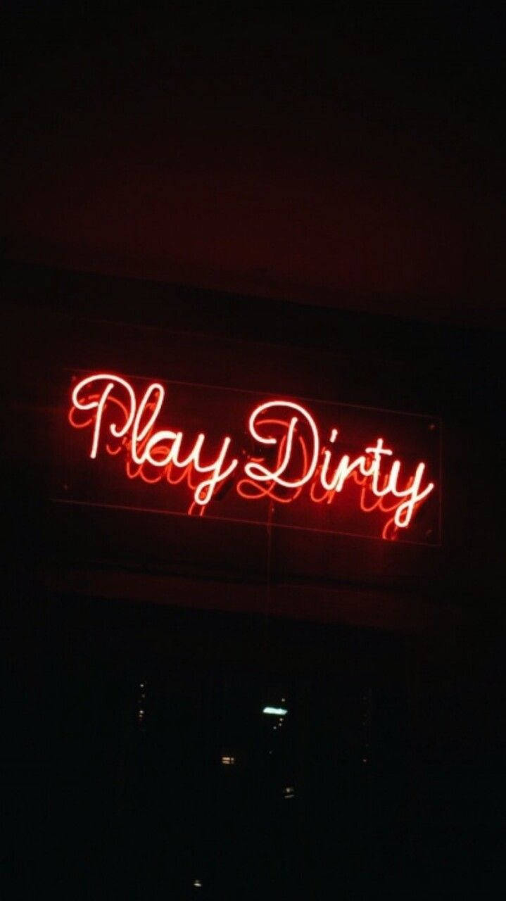 Neoni Nyeusi ya Urembo Play Dirty Picha ya Ukuta