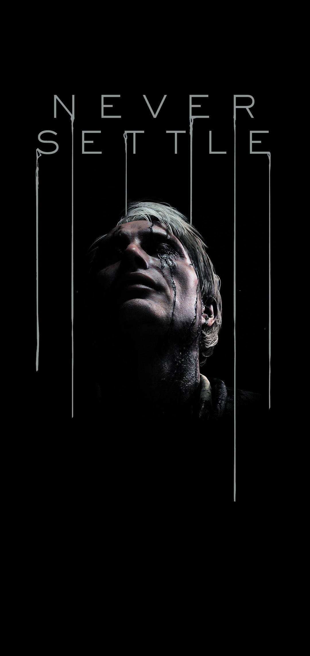 Never Settle Death Stranding Picha ya Ukuta