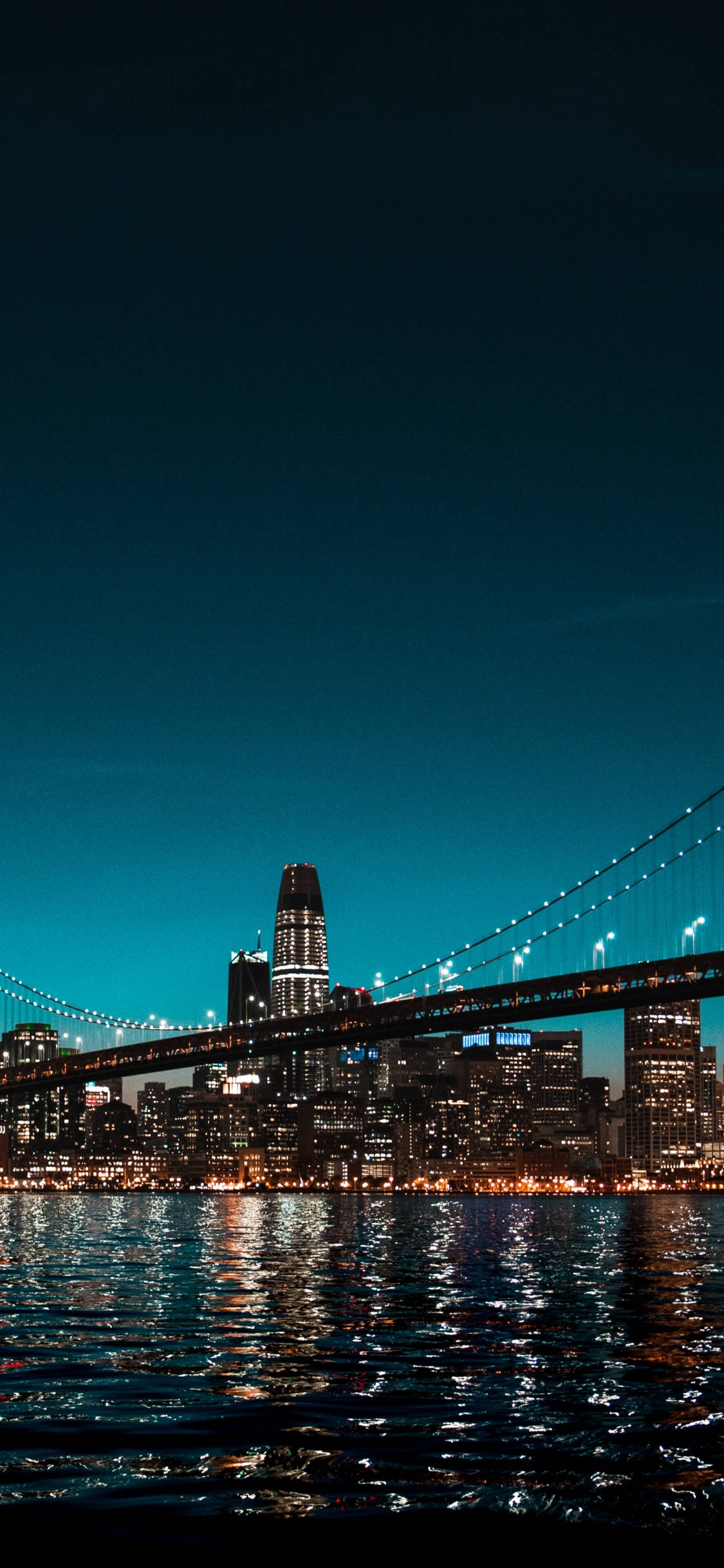 New York HD iPhone Sparkling at Night Picha ya Ukuta