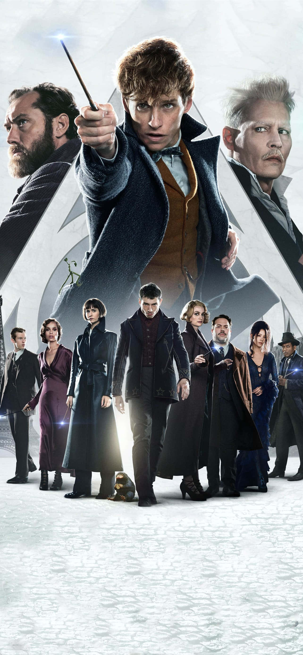 Newt Scamander with Fantastic Beasts in Magical Suitcase Picha ya Ukuta