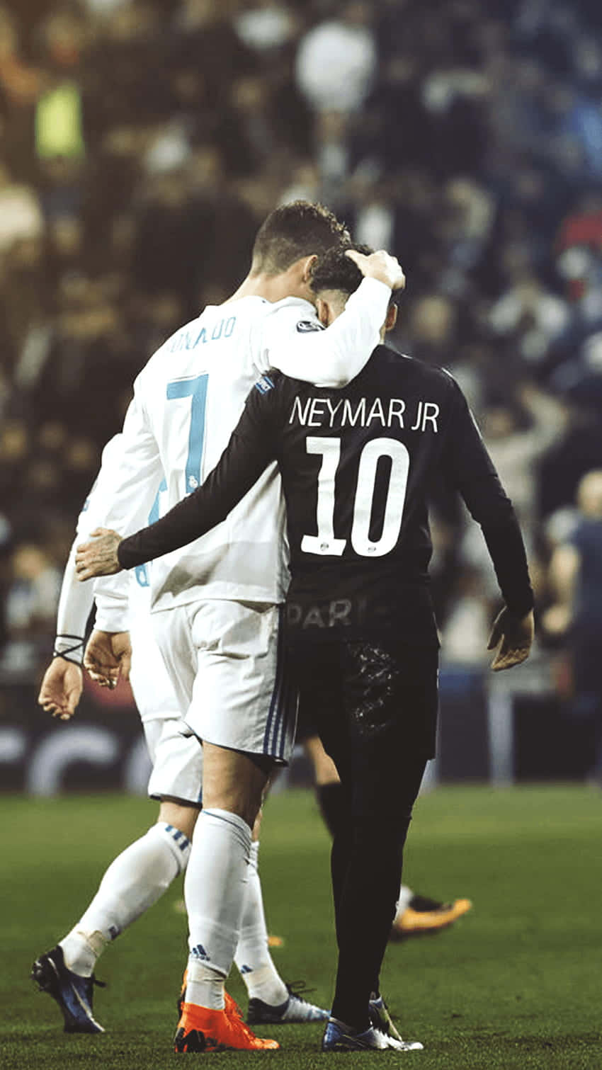 Neymar Akimkumbatia Mpinzani Wake iPhone Picha ya Ukuta