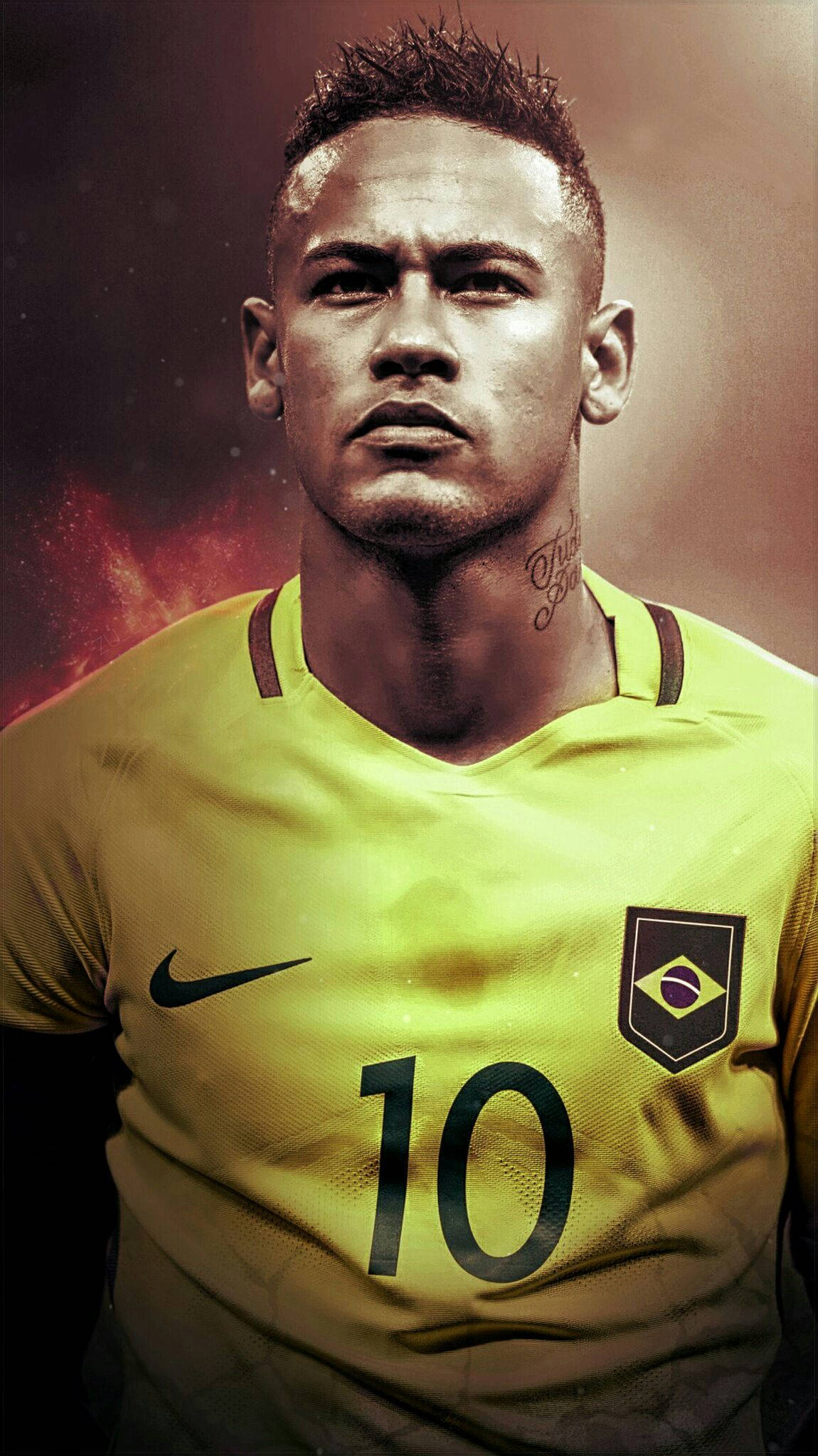 Neymar akionyesha azma kama balozi wa Brazil Picha ya Ukuta