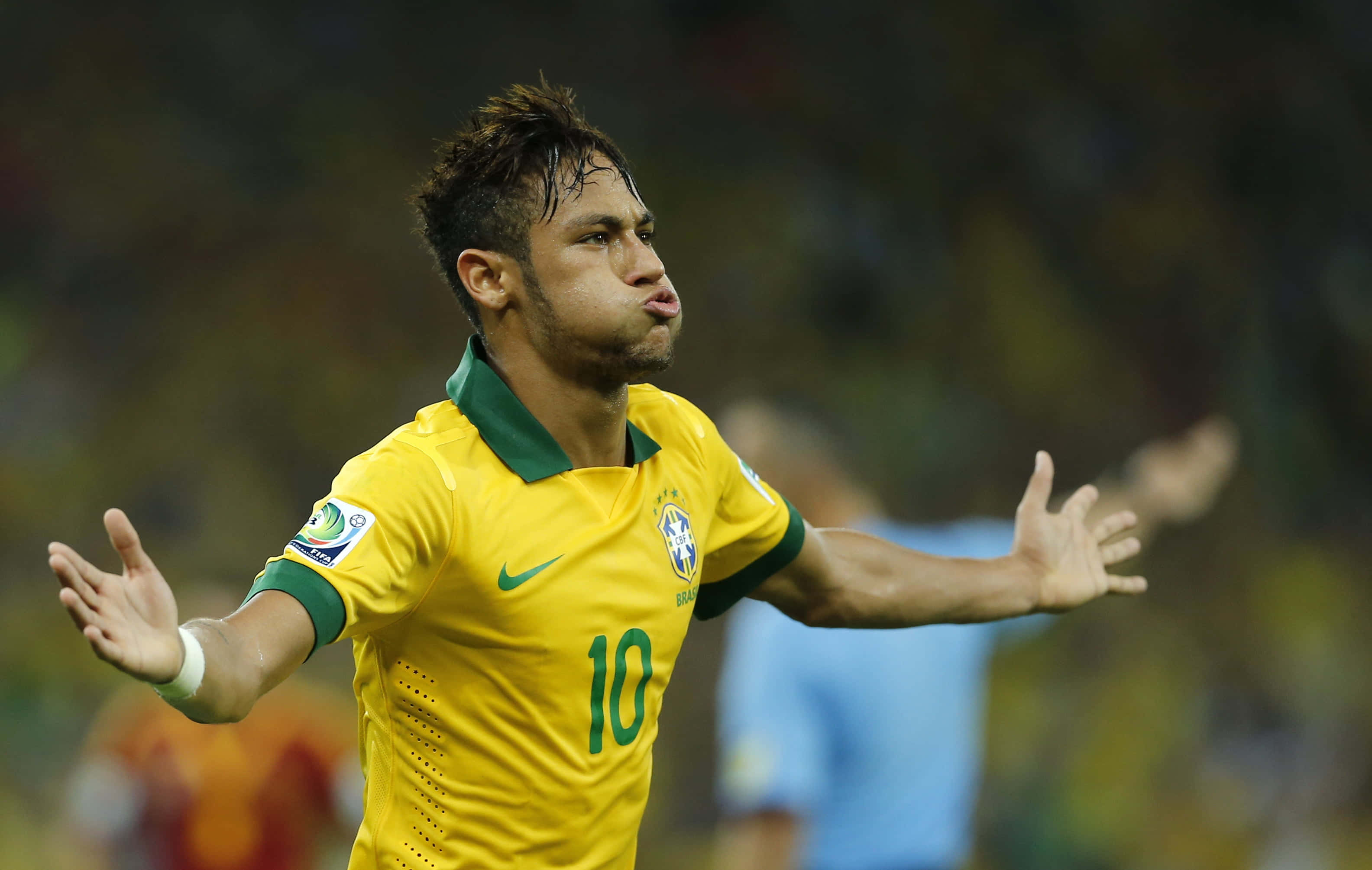 Neymar anasema kushinda kwa FC Barcelona. Picha ya Ukuta