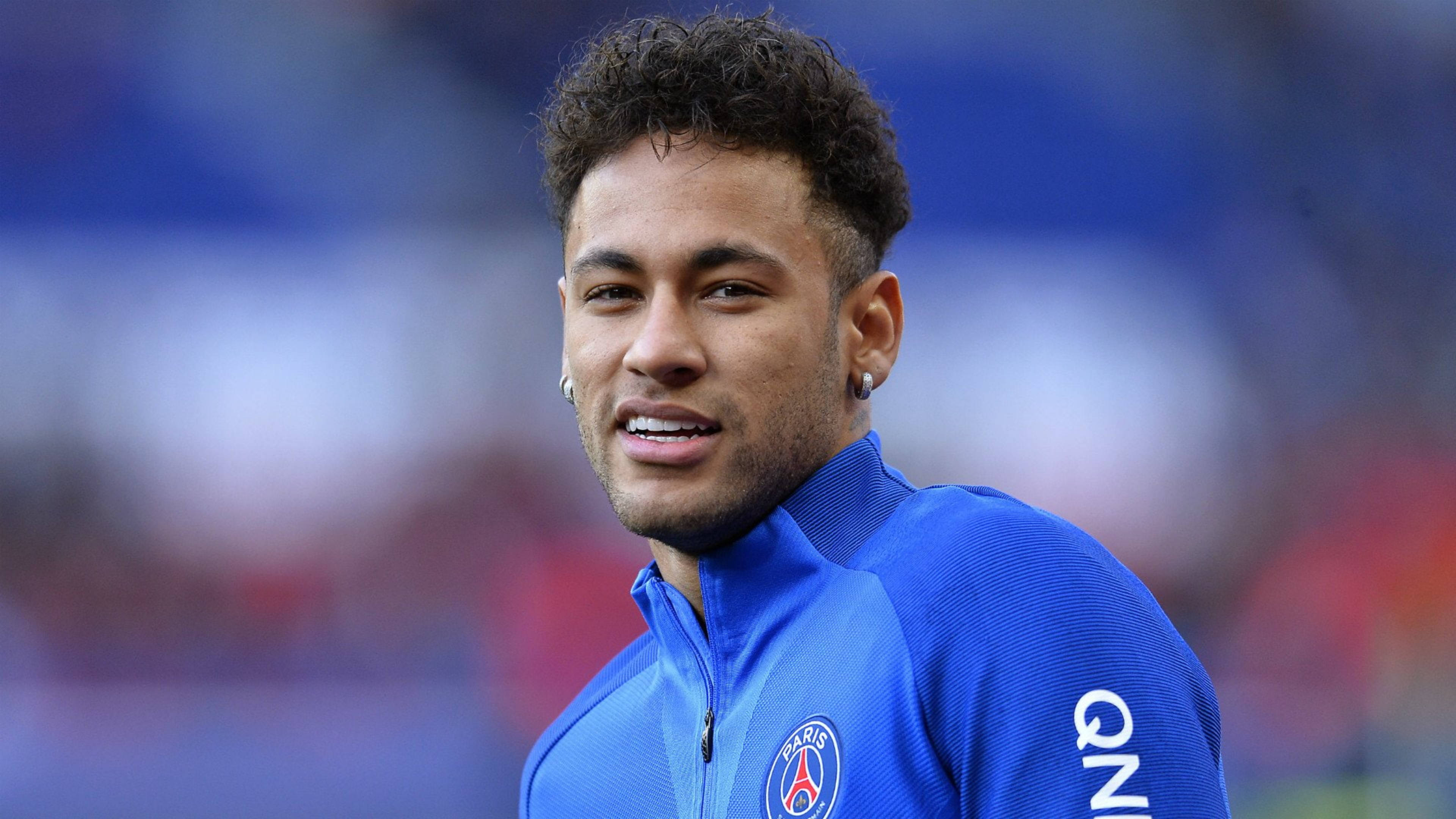 Neymar Jaketi la Bluu 4K Picha ya Ukuta