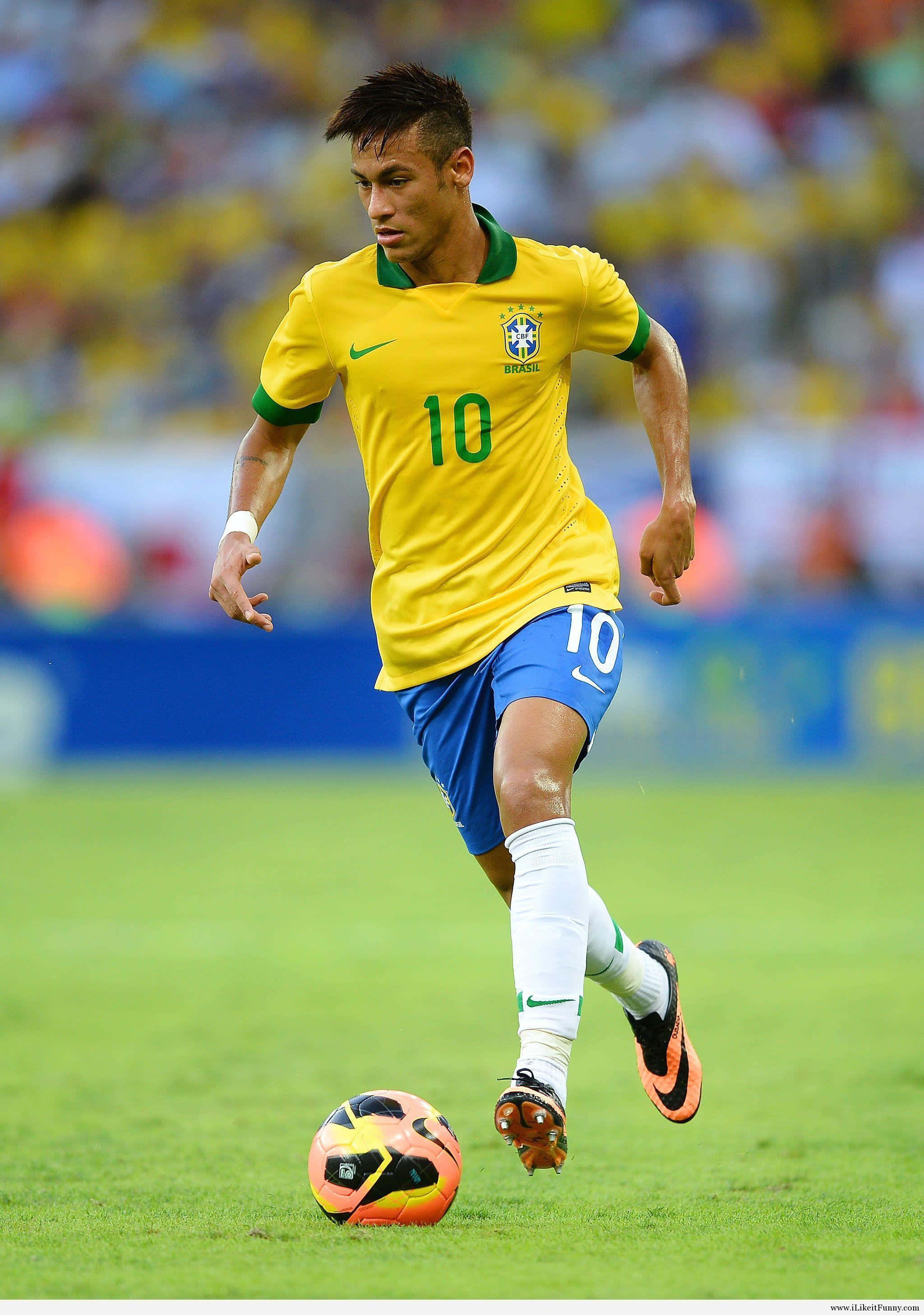 Neymar Jr. Anaruka Picha ya Ukuta