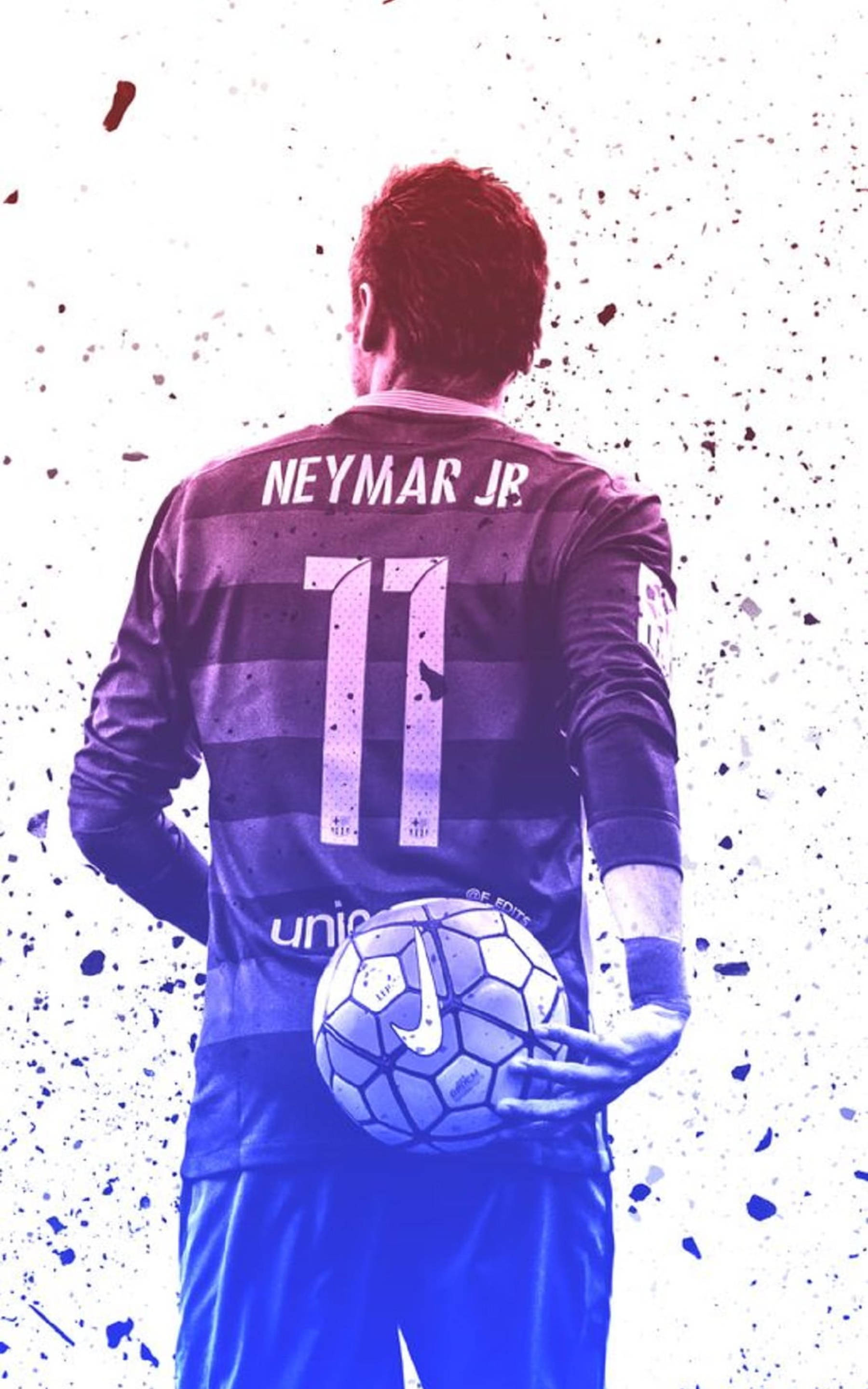 Neymar Jr Fanart 11 Jersey Picha ya Ukuta