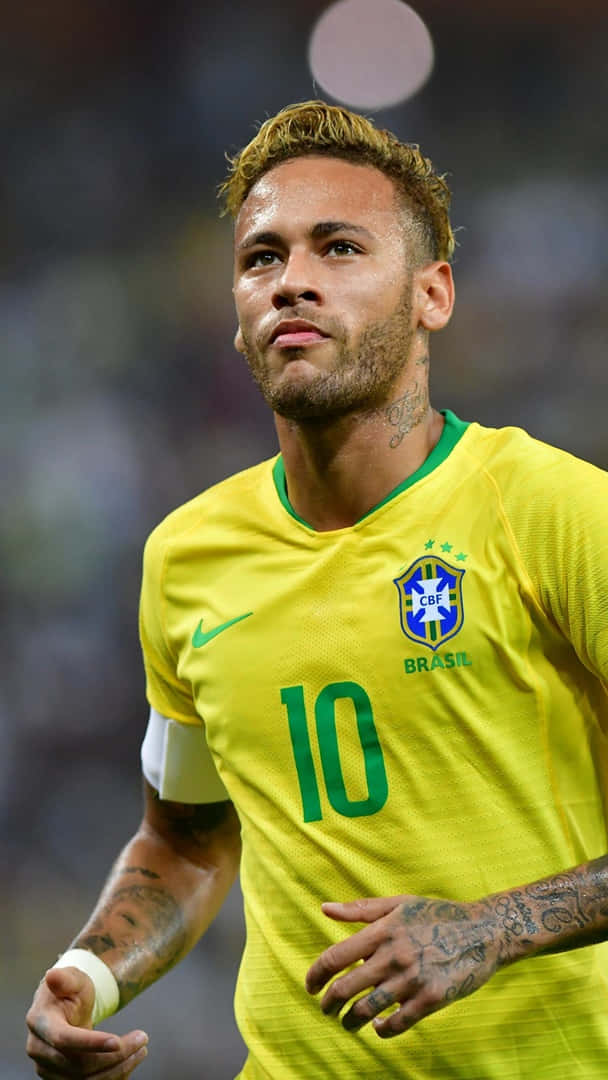 Neymar Ultra HD Timu ya Taifa ya Soka ya Brazil Picha ya Ukuta