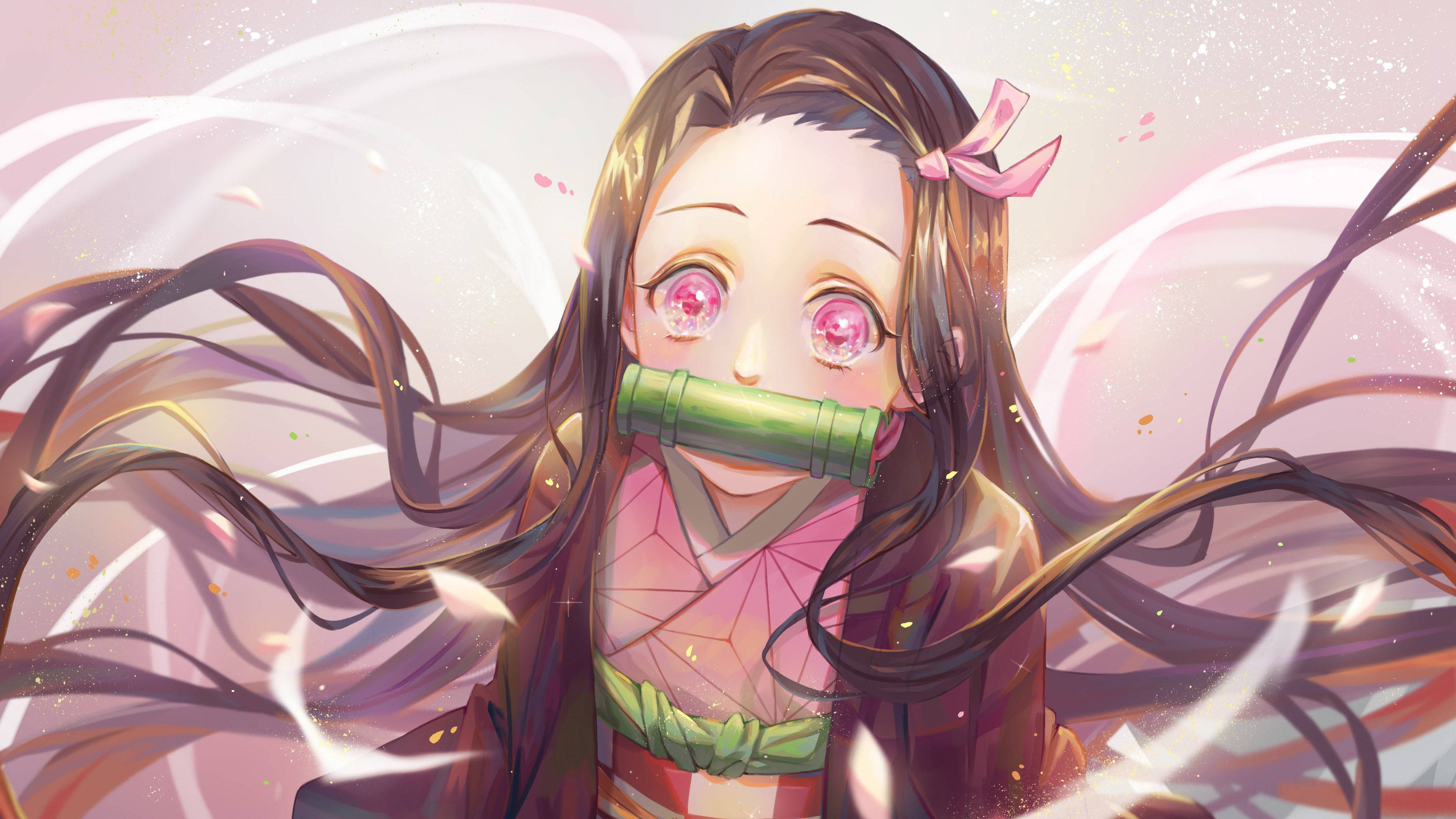 Nezuko Asiye na Hatia Aesthetic Picha ya Ukuta